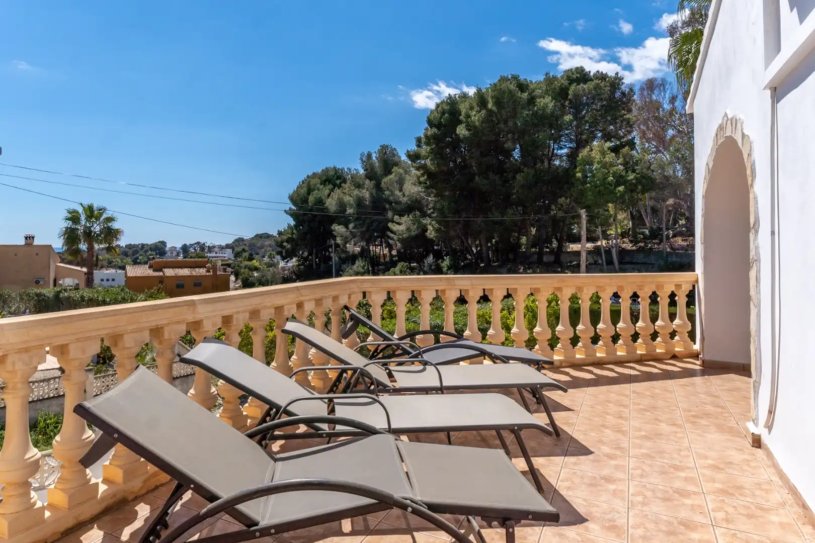 Terrasse von Haus oder Chalet zum Verkauf in Moraira mit Klimaanlage