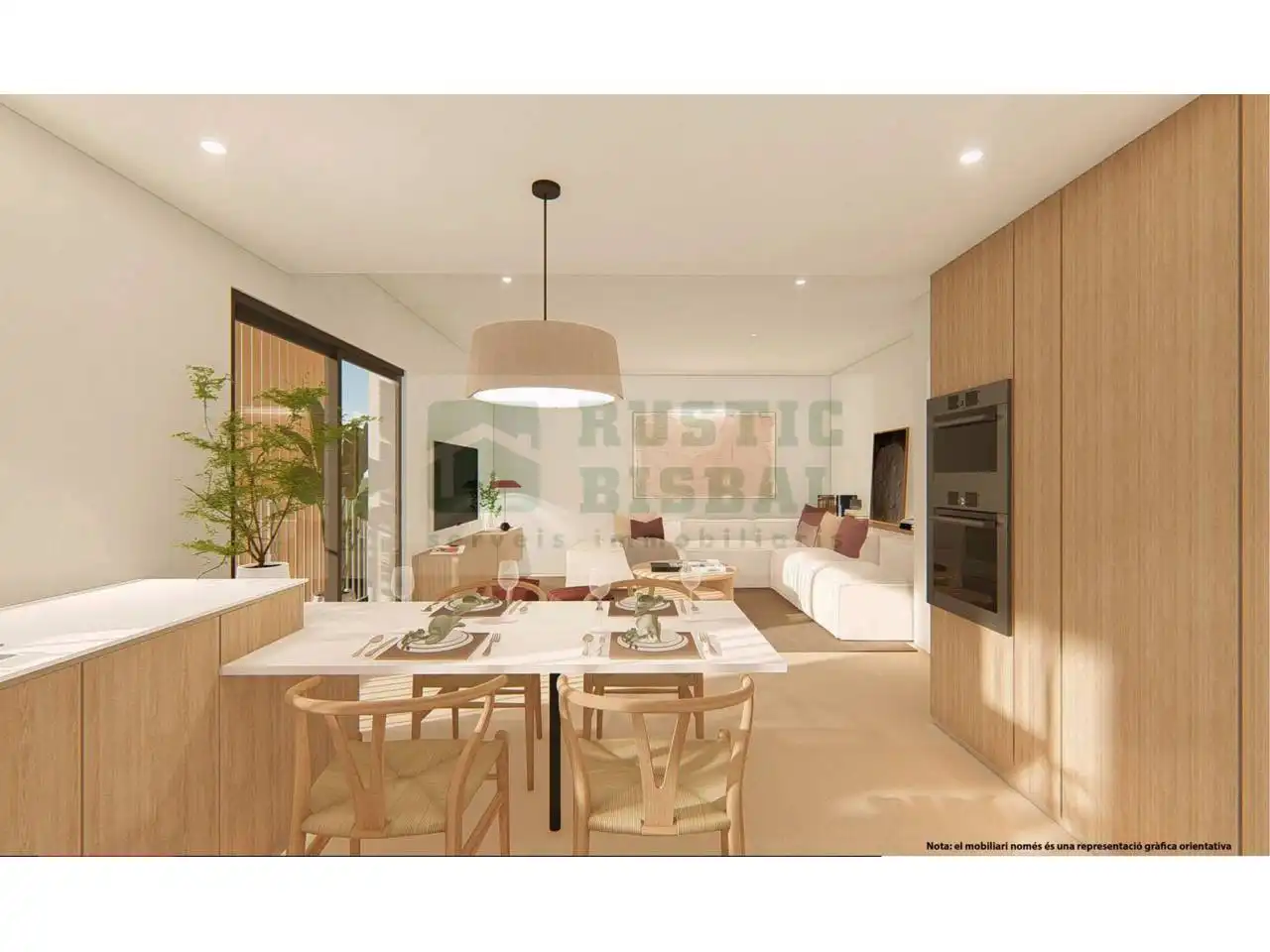 Sala de estar de Piso en venta en La Bisbal d'Empordà con Aire acondicionado, Calefacción y Balcón