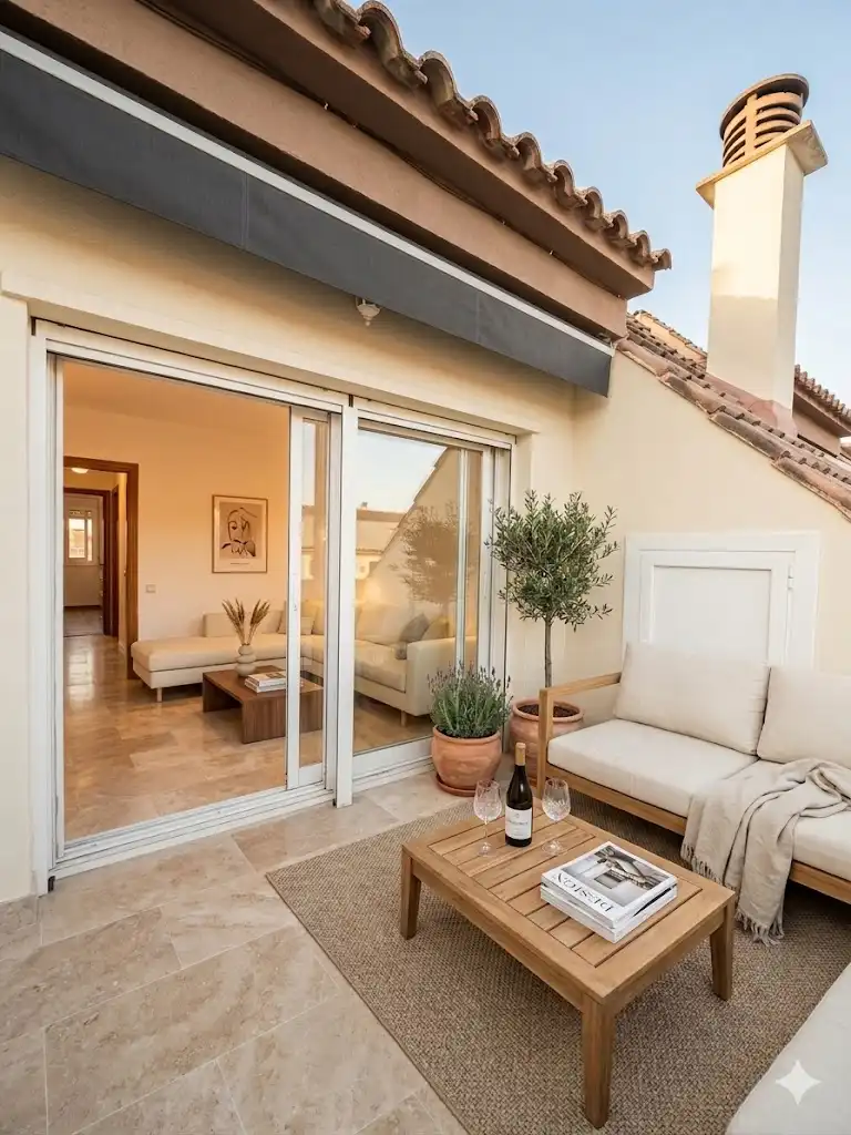 Terraza de Casa adosada en venta en La Palma de Cervelló con Aire acondicionado, Calefacción y Terraza
