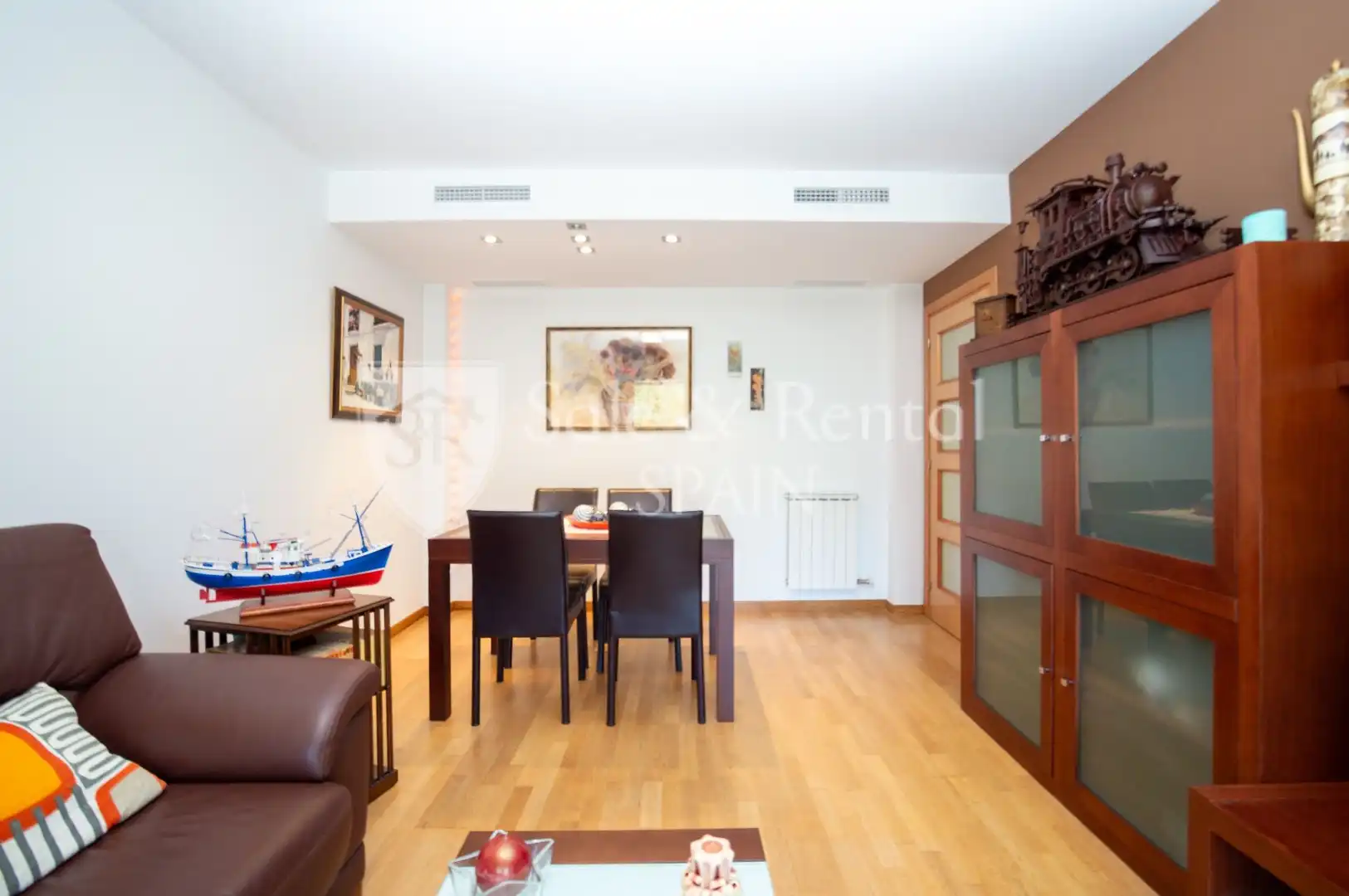Wohnzimmer von Wohnung zum Verkauf in Tossa de Mar mit Klimaanlage, Heizung und Terrasse