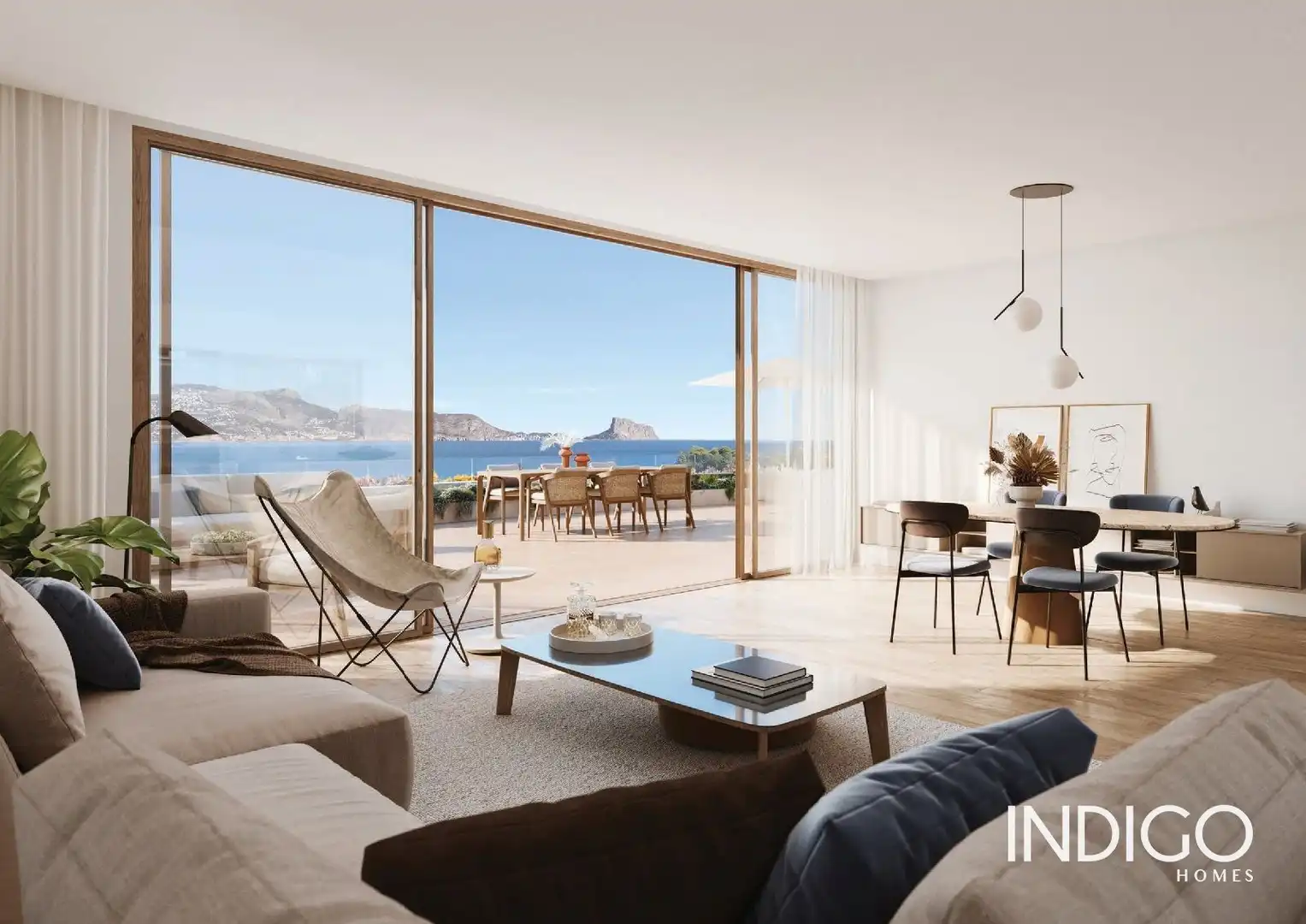 Sala de estar de Ático en venta en L'Alfàs del Pi con Aire acondicionado, Calefacción y Terraza