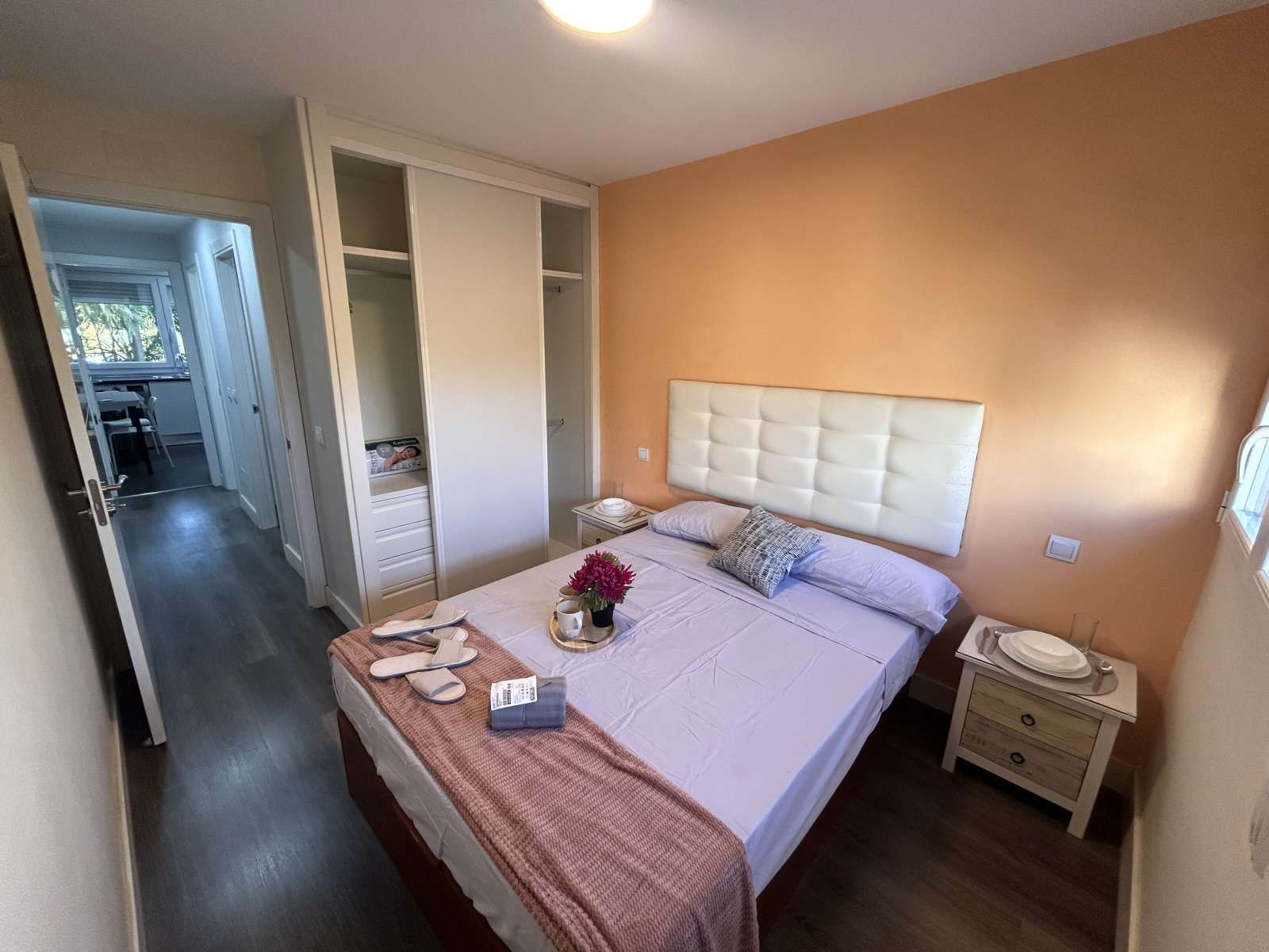 Bedroom of Flat to share in  Madrid Capital  with Air Conditioner, Heating and Terrace