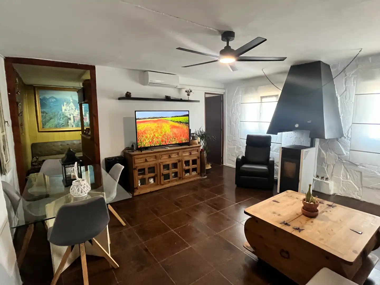 Sala de estar de Casa o chalet en venta en Pinseque con Calefacción, Jardín privado y Piscina