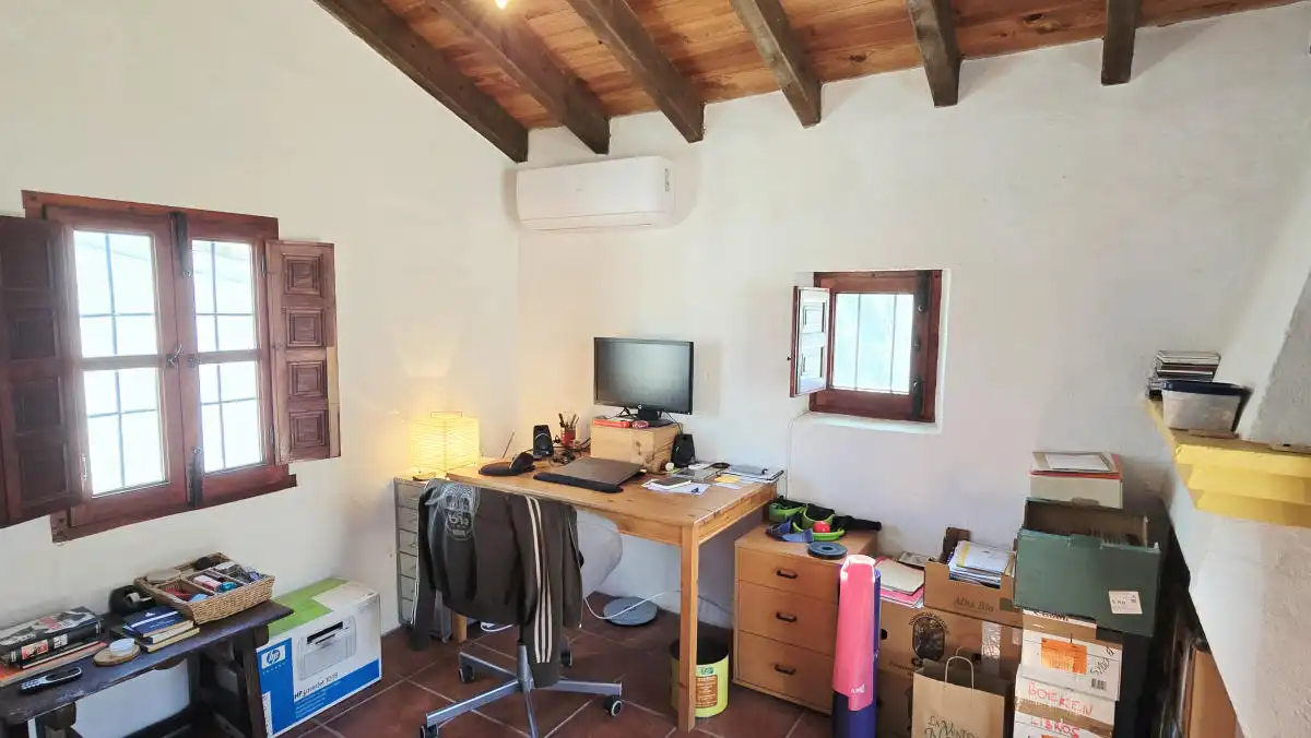 Living room of Detached homes for sale in Almáchar  with Air Conditioner, Terrace and Furnished
