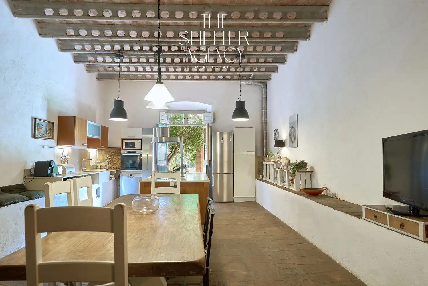 Cocina de Finca rústica en venta en Sant Pere de Ribes con Aire acondicionado, Jardín privado y Piscina comunitaria