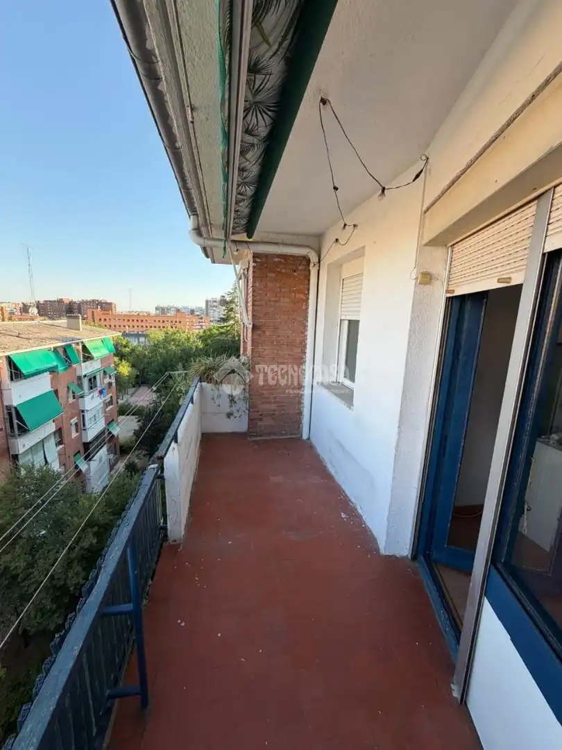 Balcony of Flat for sale in Madrid  with Air Conditioner, Heating and Terrace