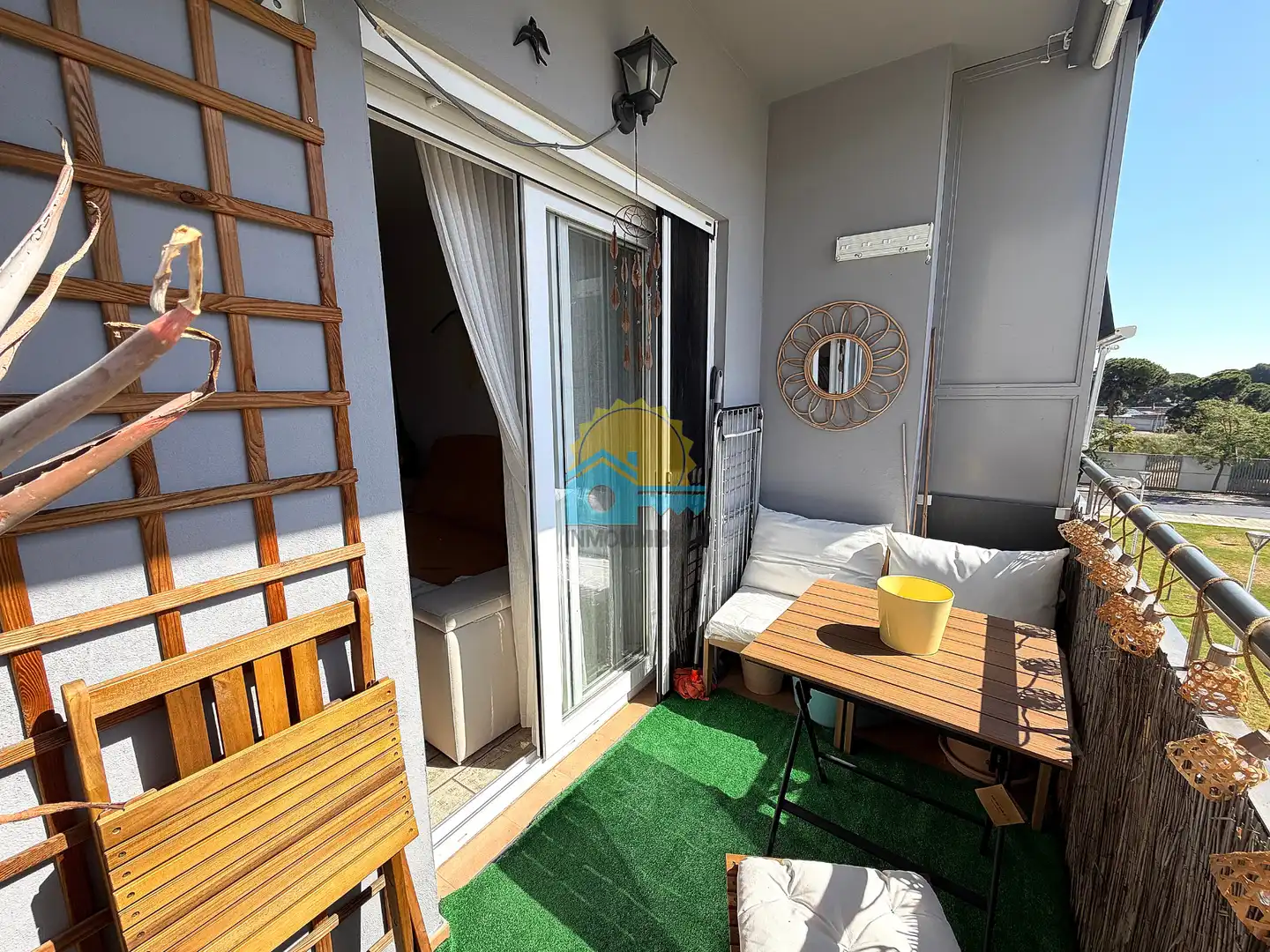 Terrasse von Wohnung zum Verkauf in Punta Umbría mit Klimaanlage, Terrasse und Abstellraum