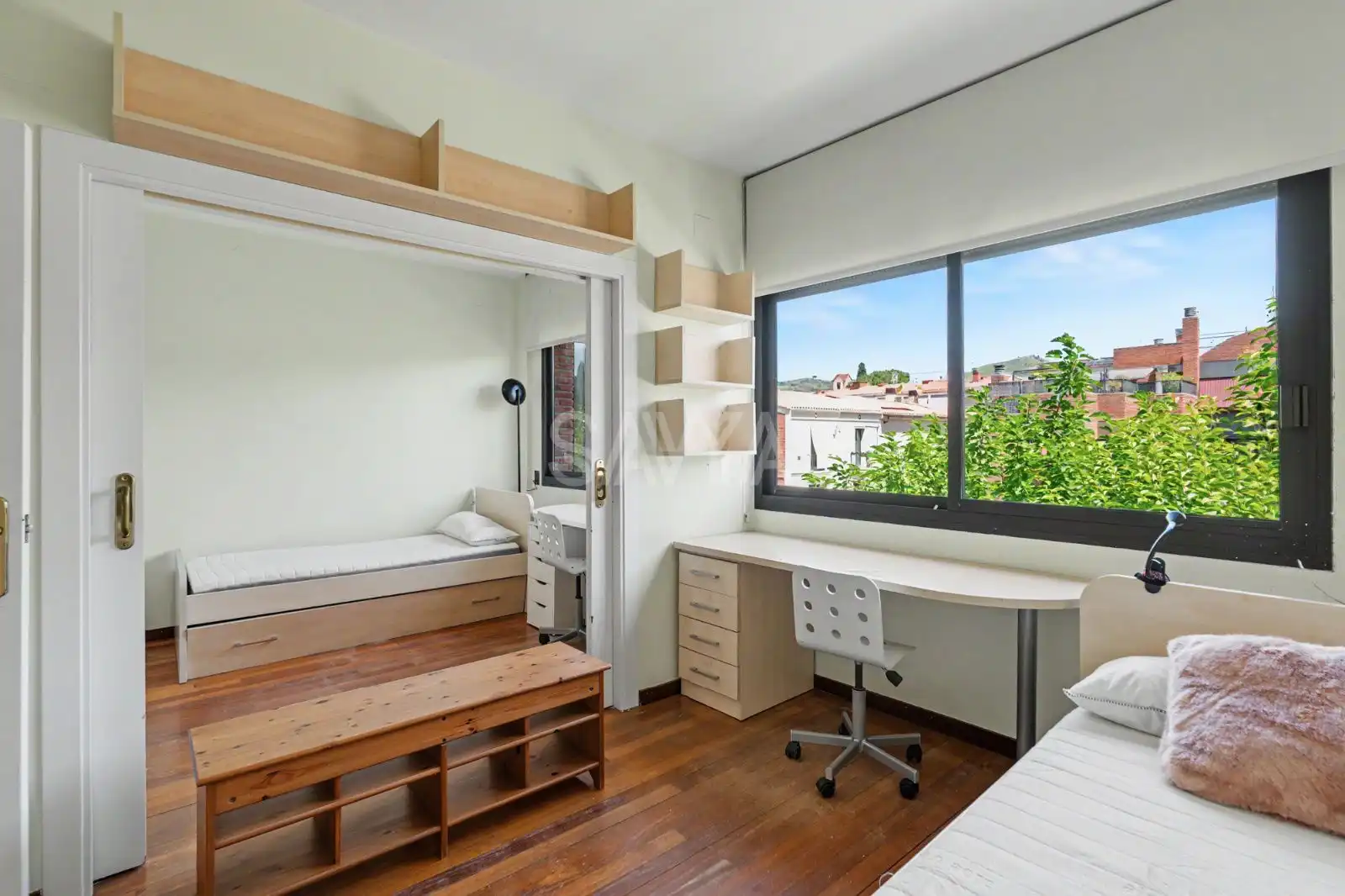 Habitación de Casa adosada de alquiler en Barcelona con Aire acondicionado, Calefacción y Parquet
