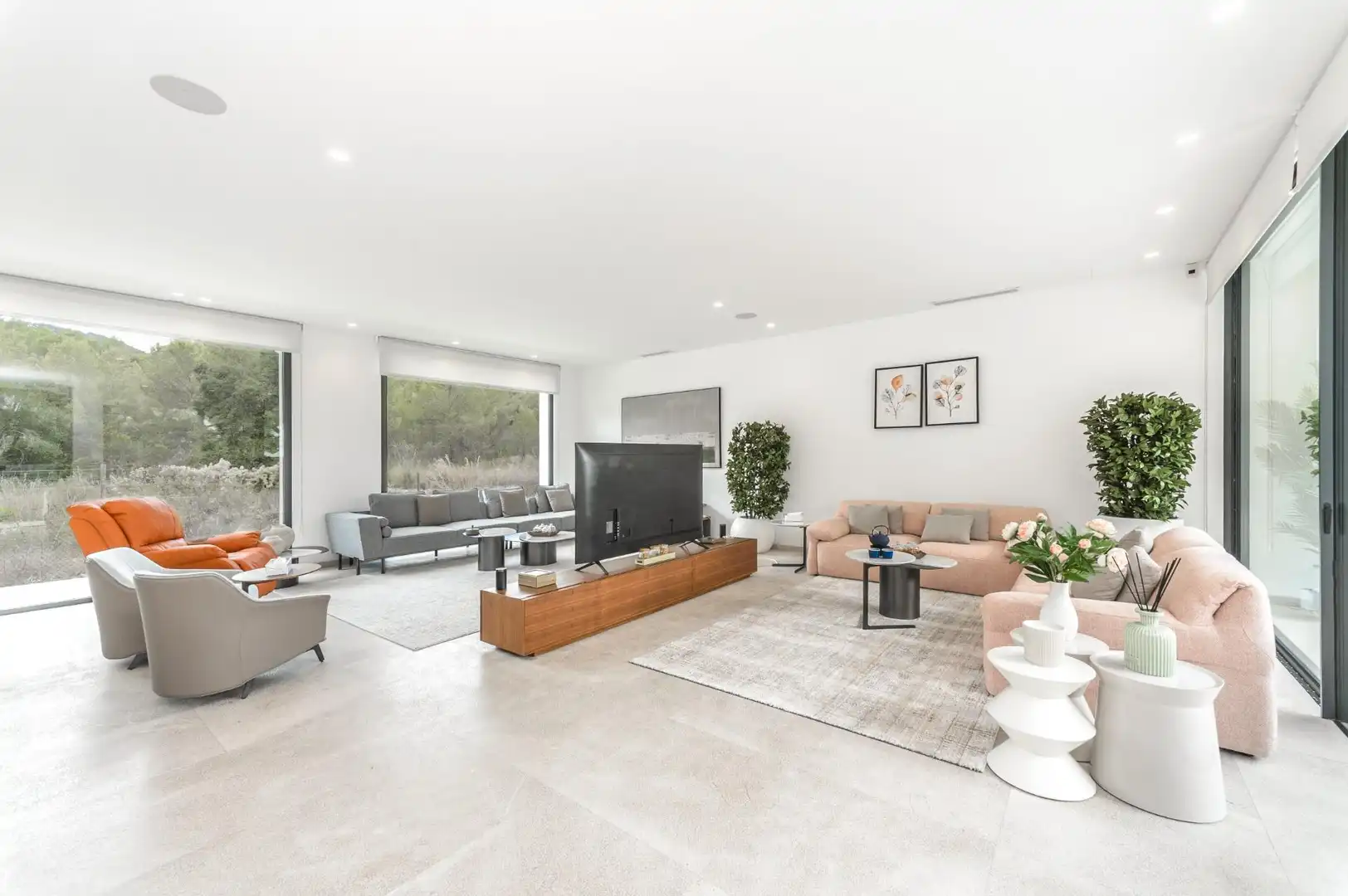 Sala d'estar de Casa o xalet en venda en  Palma de Mallorca amb Aire condicionat, Calefacció i Jardí privat