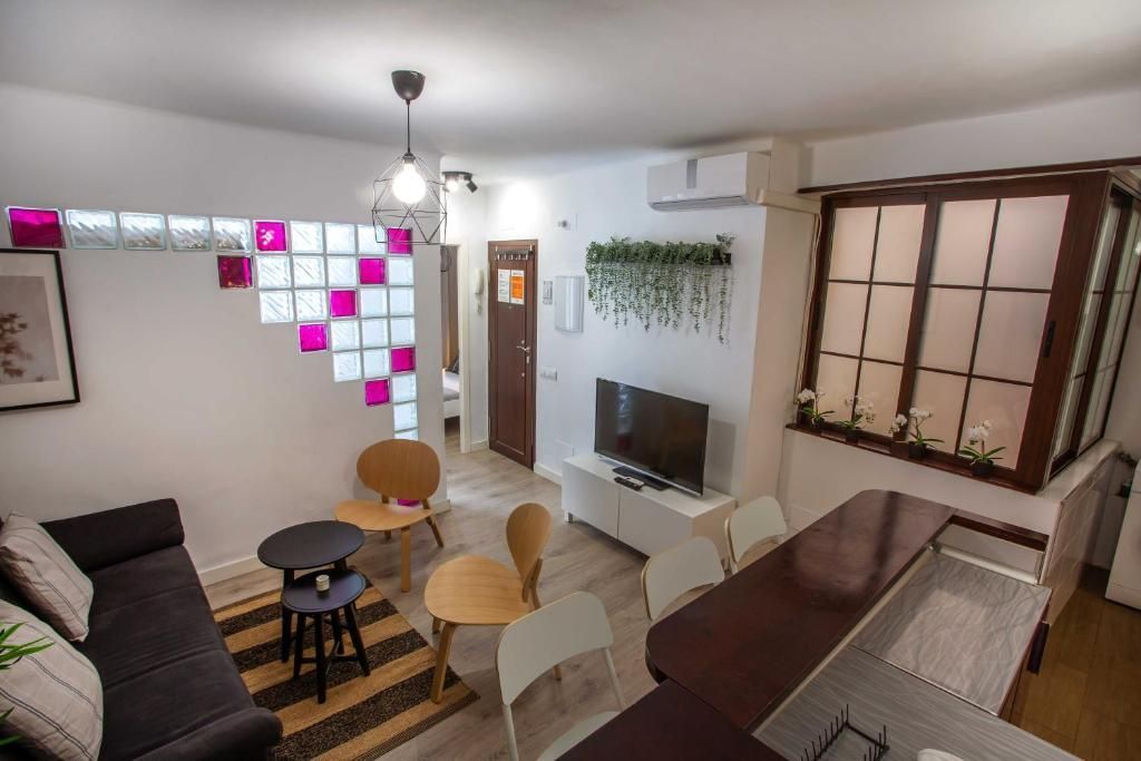 Living room of Flat for sale in Málaga Capital  with Air Conditioner and Furnished