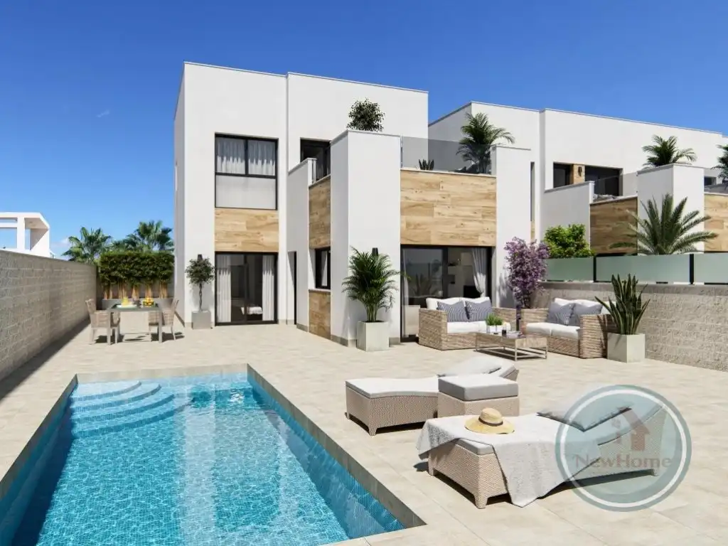 Vista exterior de Casa o chalet en venta en San Fulgencio con Aire acondicionado, Calefacción y Terraza