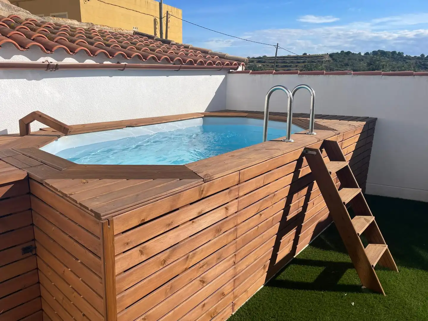 Piscina de Casa adosada en venda en La Nou de Gaià amb Jardí privat, Terrassa i Piscina