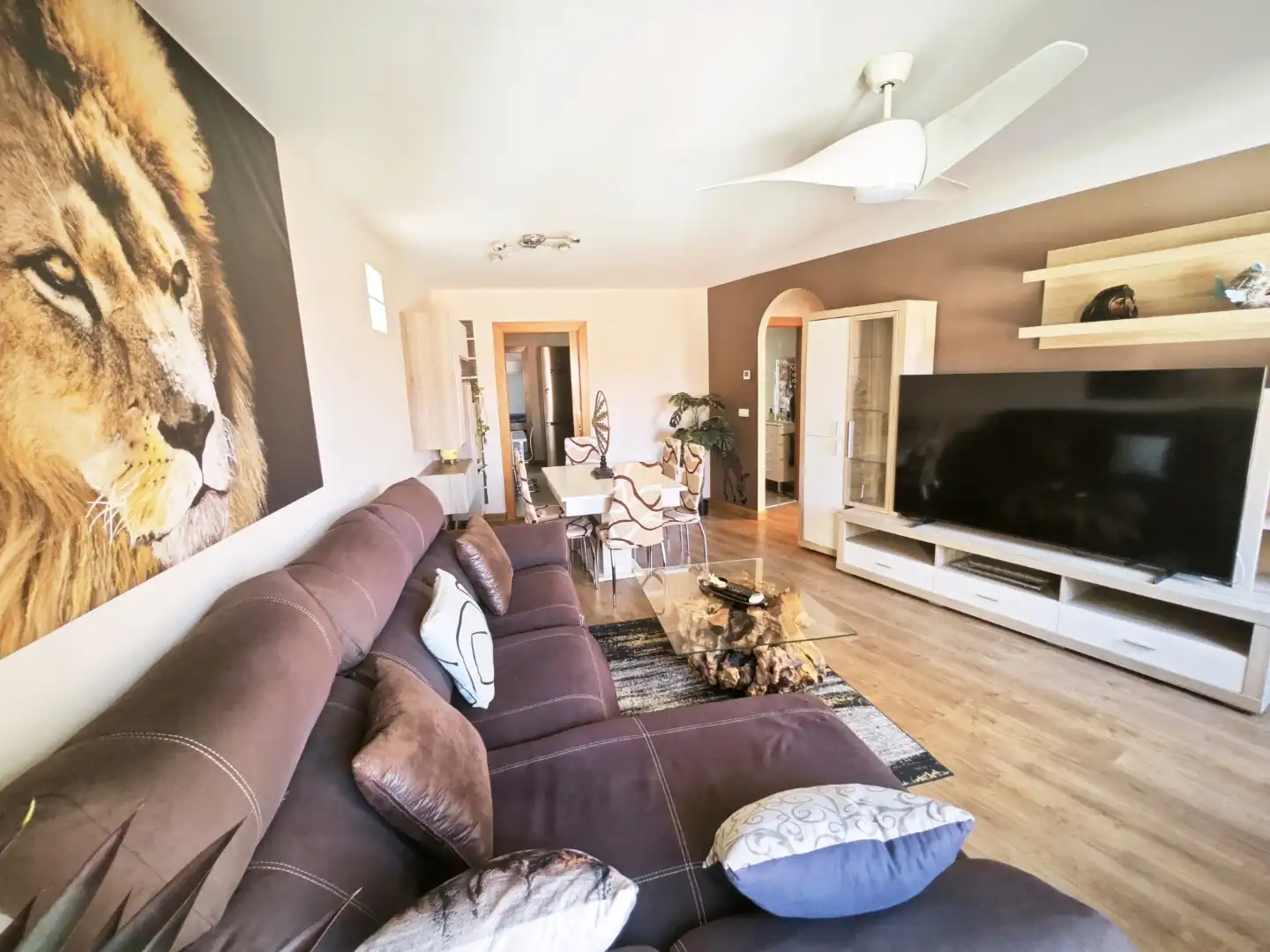 Wohnzimmer von Wohnung zur Miete in Salamanca Capital mit Balkon