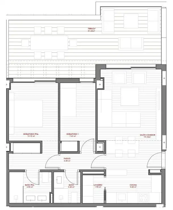 Piso con terraza en venta en Calle Arbolete 2, imagen 9