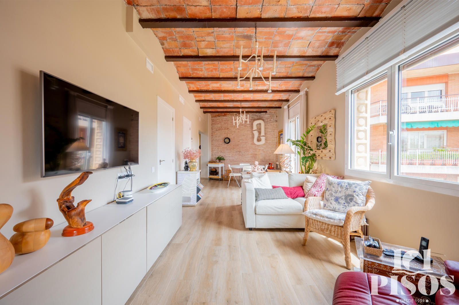 Sala d'estar de Pis en venda en Sant Cugat del Vallès amb Aire condicionat, Calefacció i Terrassa
