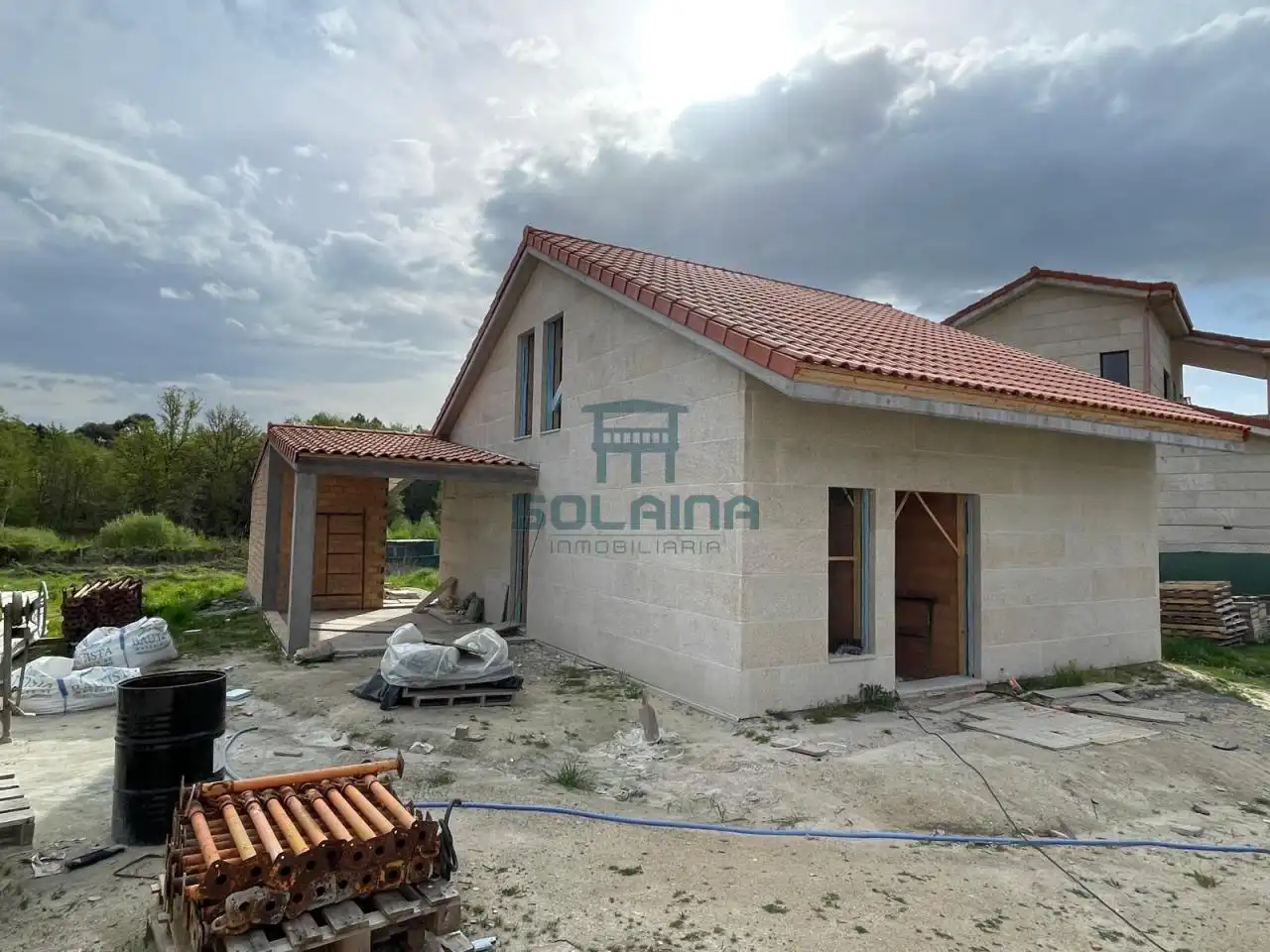 Vista exterior de Casa o xalet en venda en Vilamarín amb Calefacció, Jardí privat i Terrassa