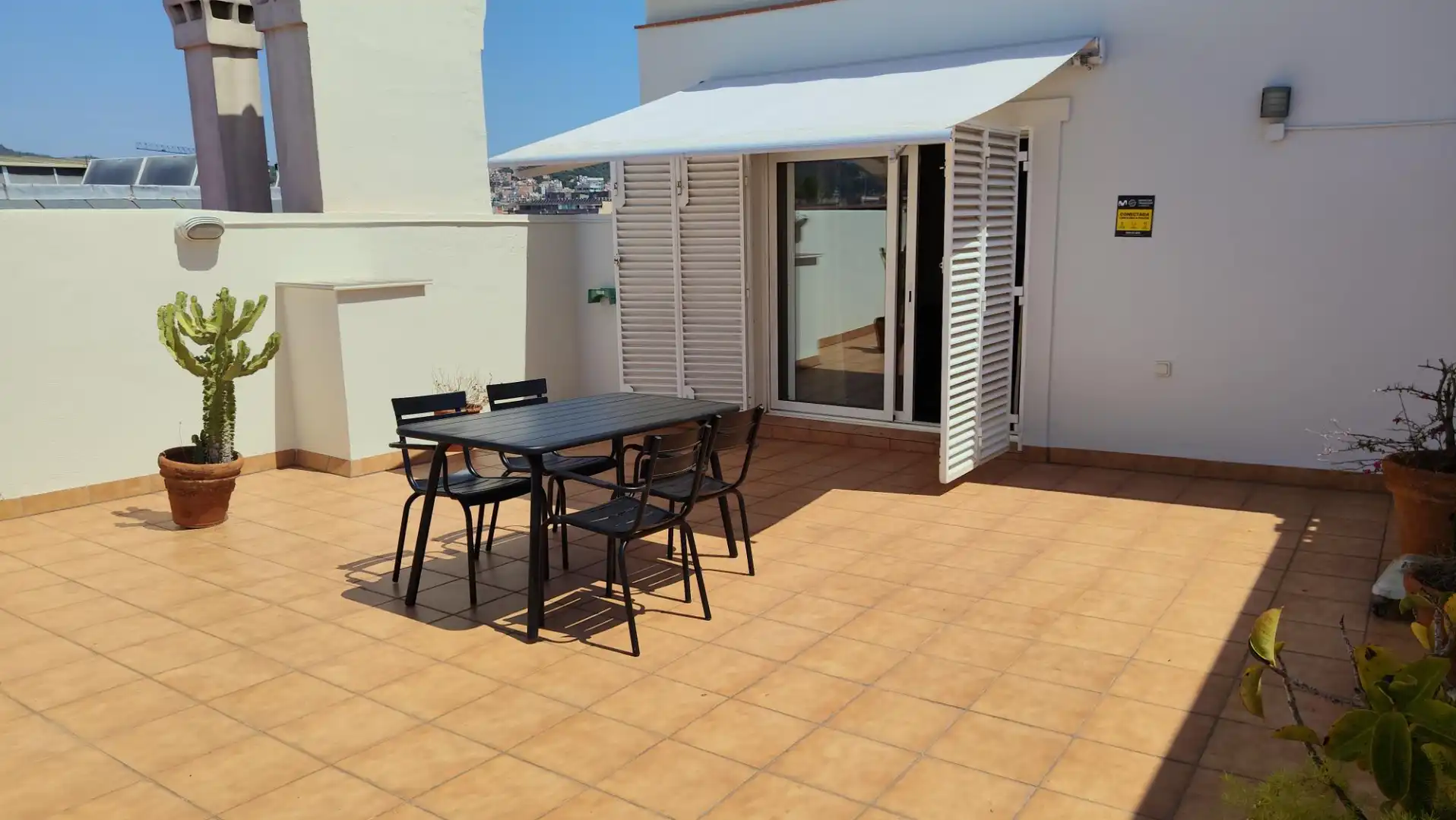Terrasse von Wohnung zur Miete in Barcelona mit Klimaanlage, Heizung und Parkett