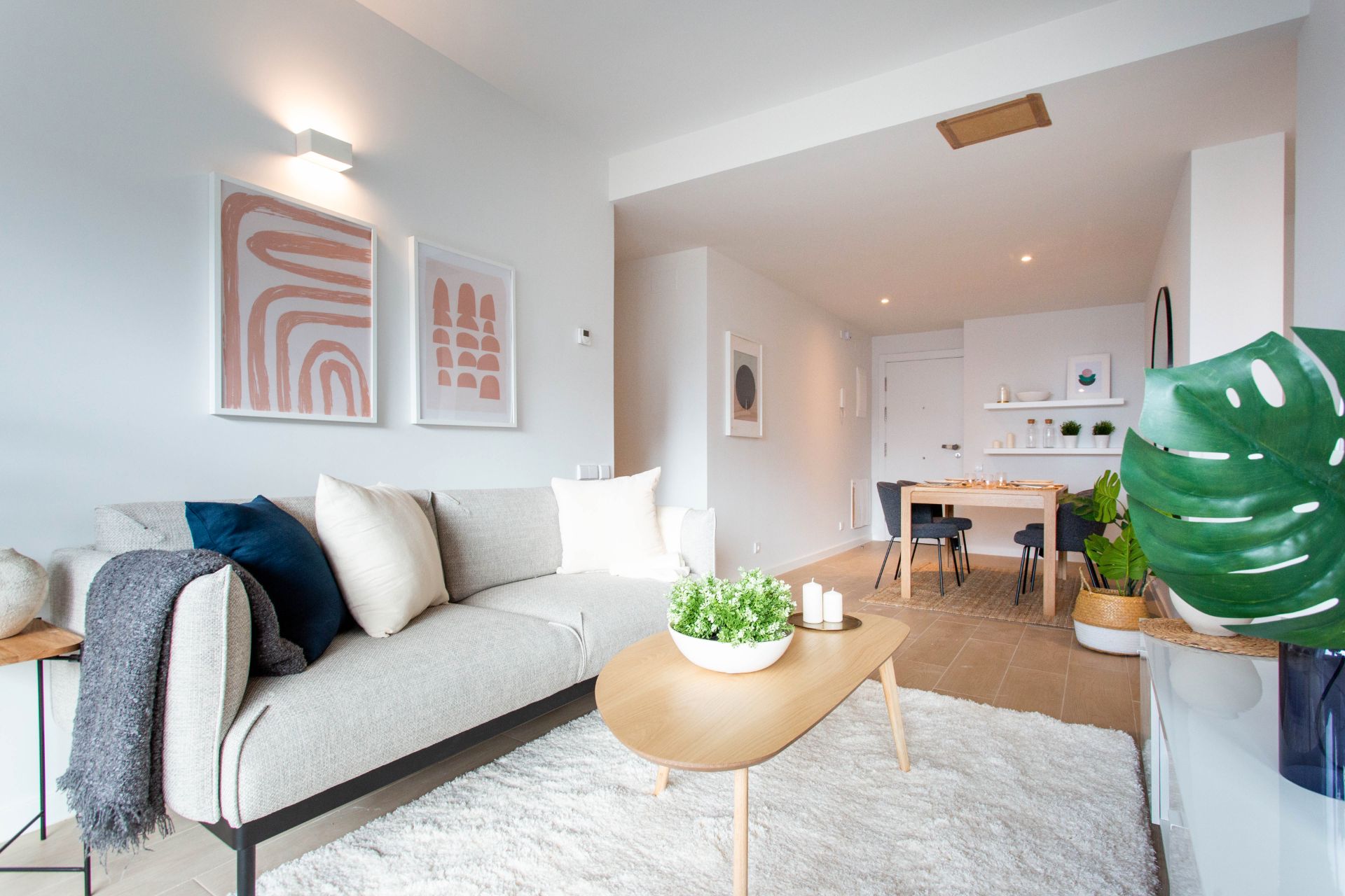 Living room of Flat to rent in  Madrid Capital  with Air Conditioner, Storage room and Oven
