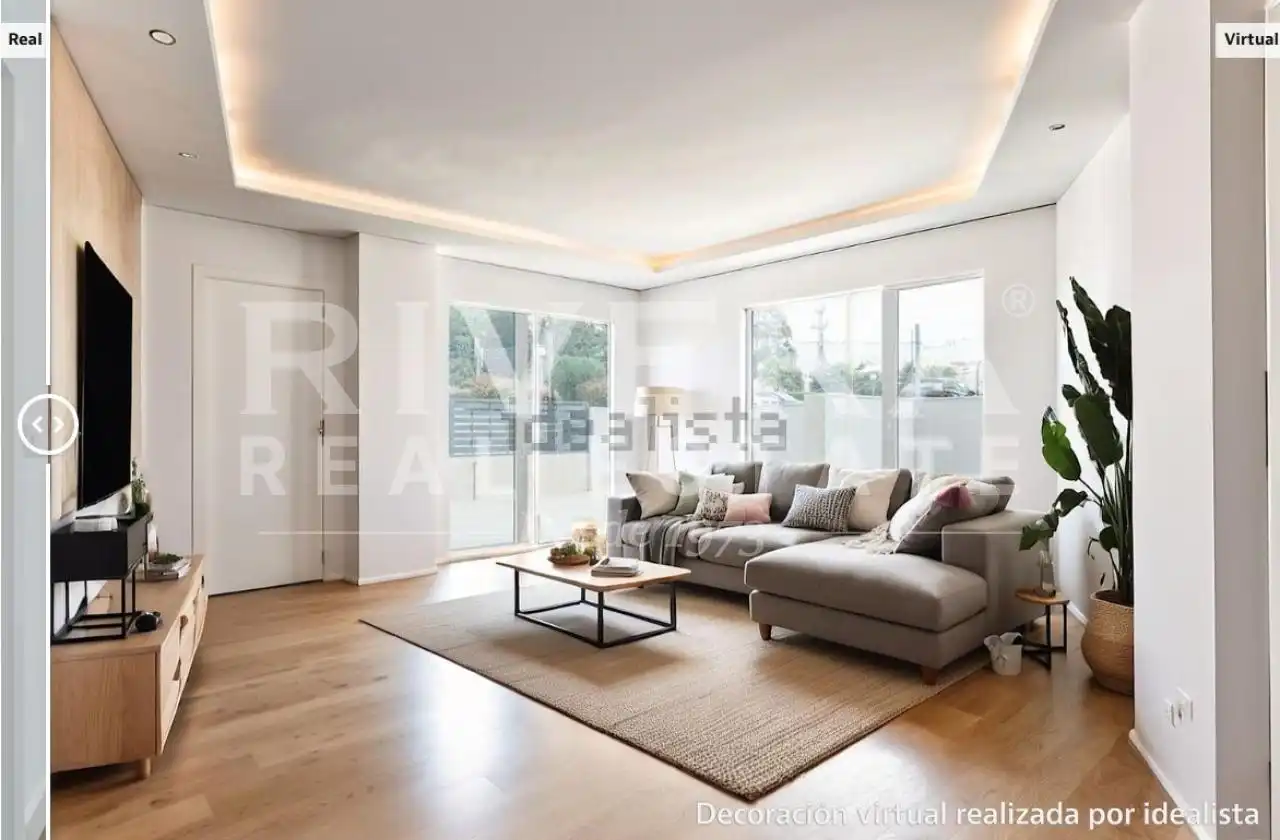 Sala d'estar de Pis en venda en Sanxenxo amb Calefacció, Terrassa i Traster