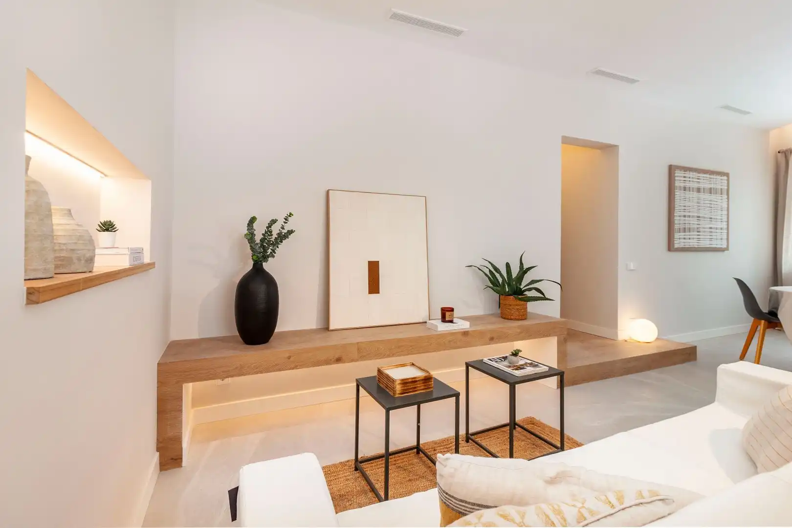 Sala de estar de Piso en venta en Terrassa con Aire acondicionado, Calefacción y Domótica