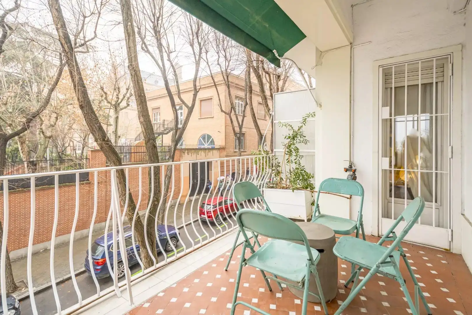 Balcony of Flat for rent in Madrid  with Air Conditioner, Heating and Terrace