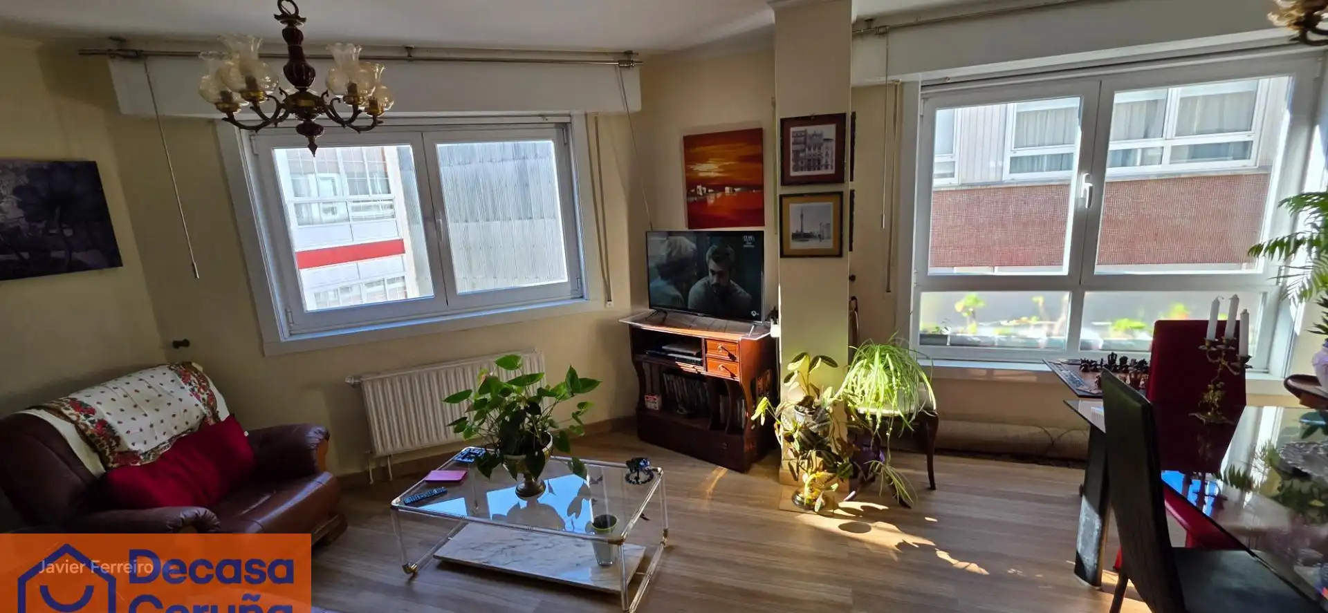 Sala de estar de Piso en venta en Sada (A Coruña) con Calefacción, Trastero y Alarma