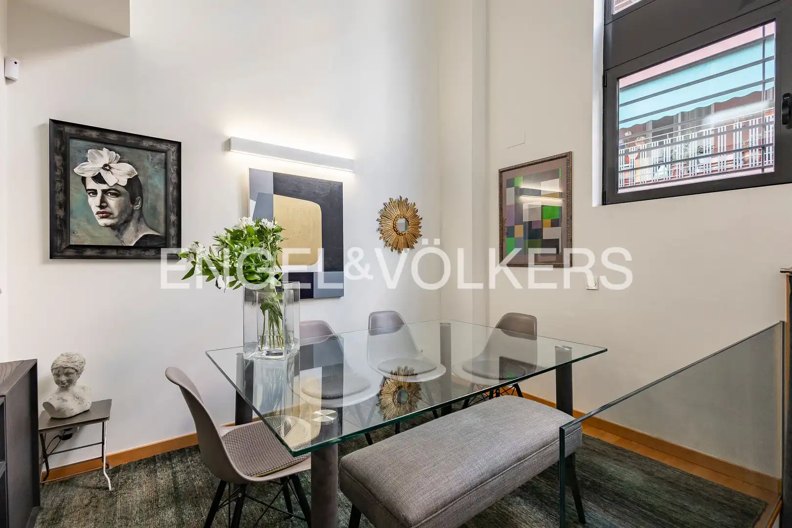 Dining room of Duplexes for sale in Barcelona  with Air Conditioner, Heating and Parquet flooring