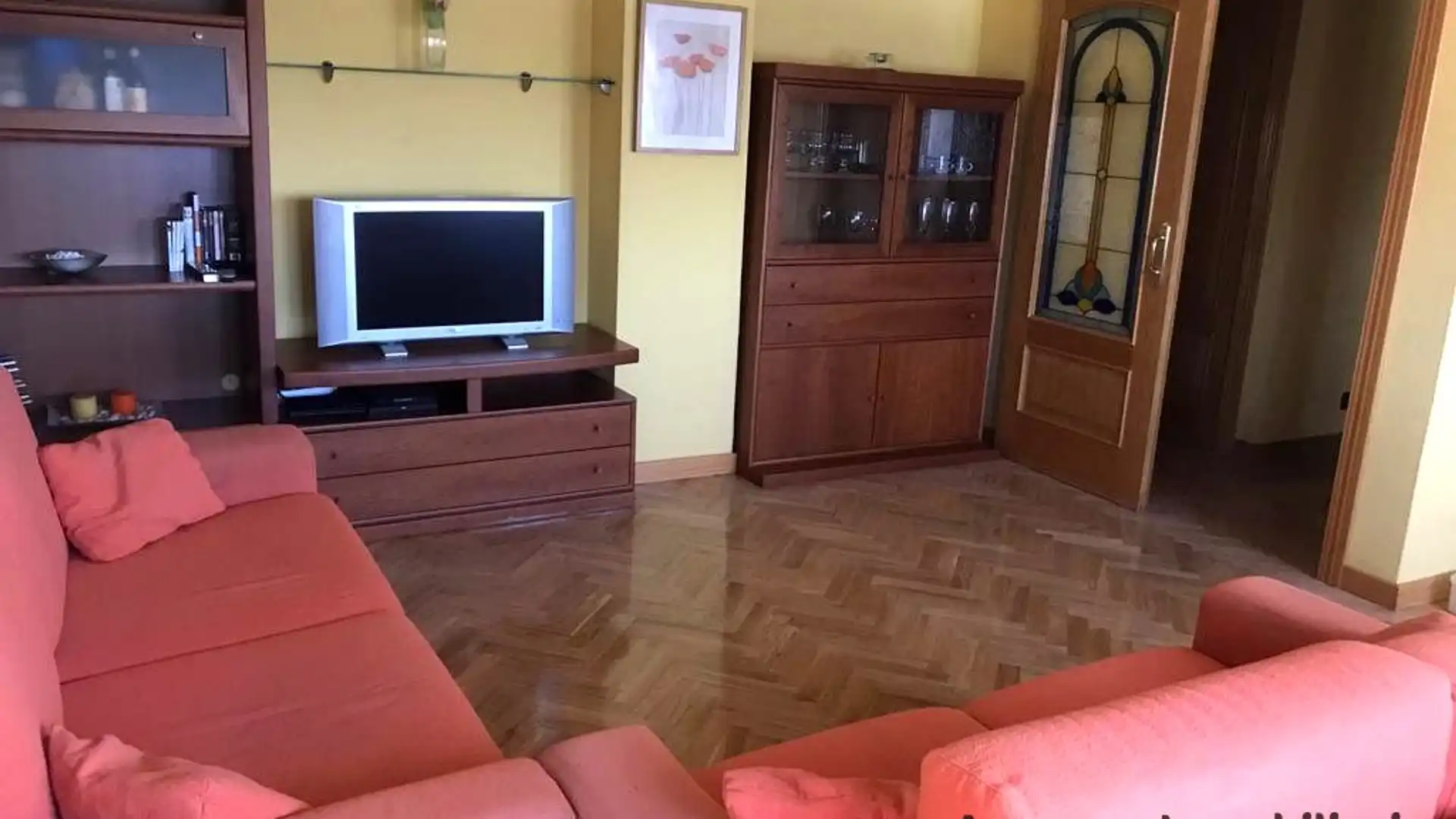 Living room of Flat for sale in  Madrid Capital  with Air Conditioner, Heating and Parquet flooring