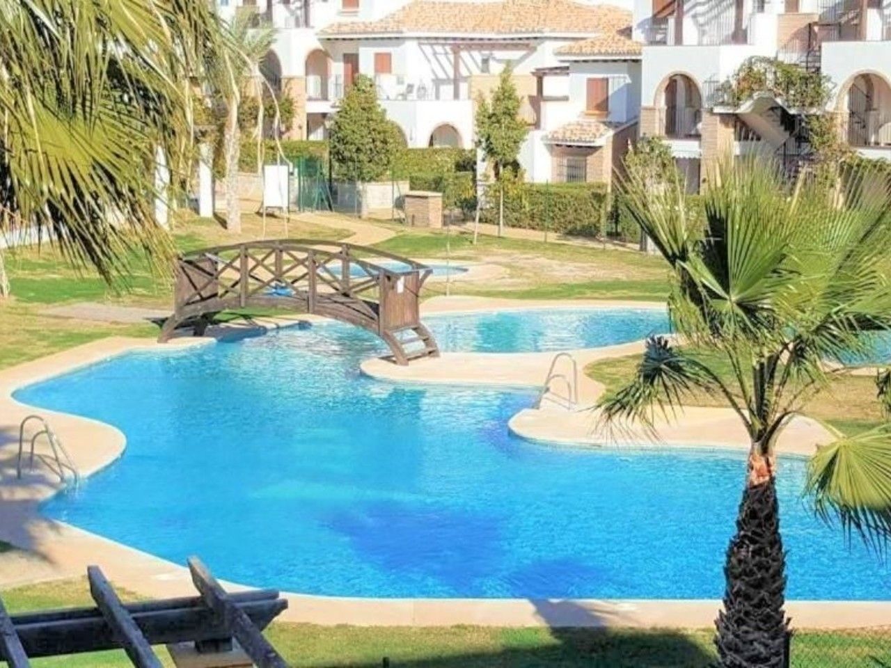 Swimming pool of Single-family semi-detached for sale in Vera  with Air Conditioner, Terrace and Swimming Pool