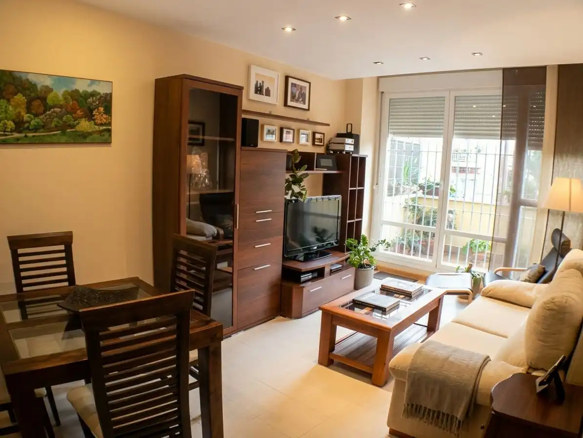 Living room of Flat for sale in Centro Comercial - Hospital