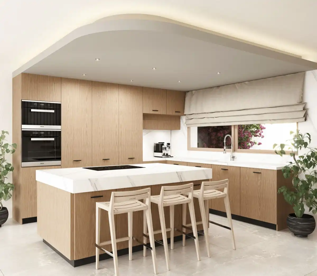 Cocina de Casa adosada en venta en Manilva con Aire acondicionado, Jardín privado y Trastero