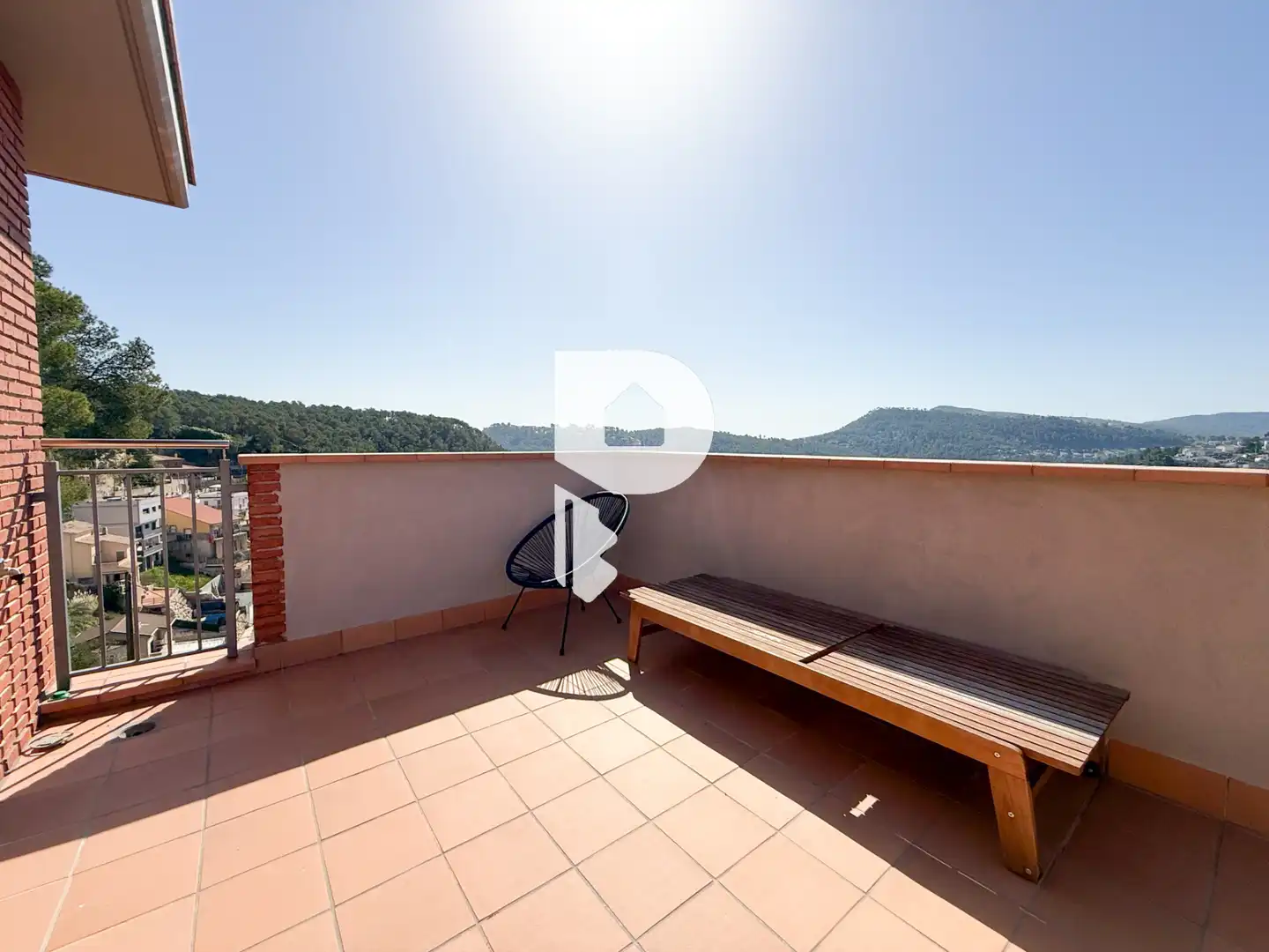 Terraza de Casa o chalet de alquiler en Vallirana con Aire acondicionado, Calefacción y Jardín privado