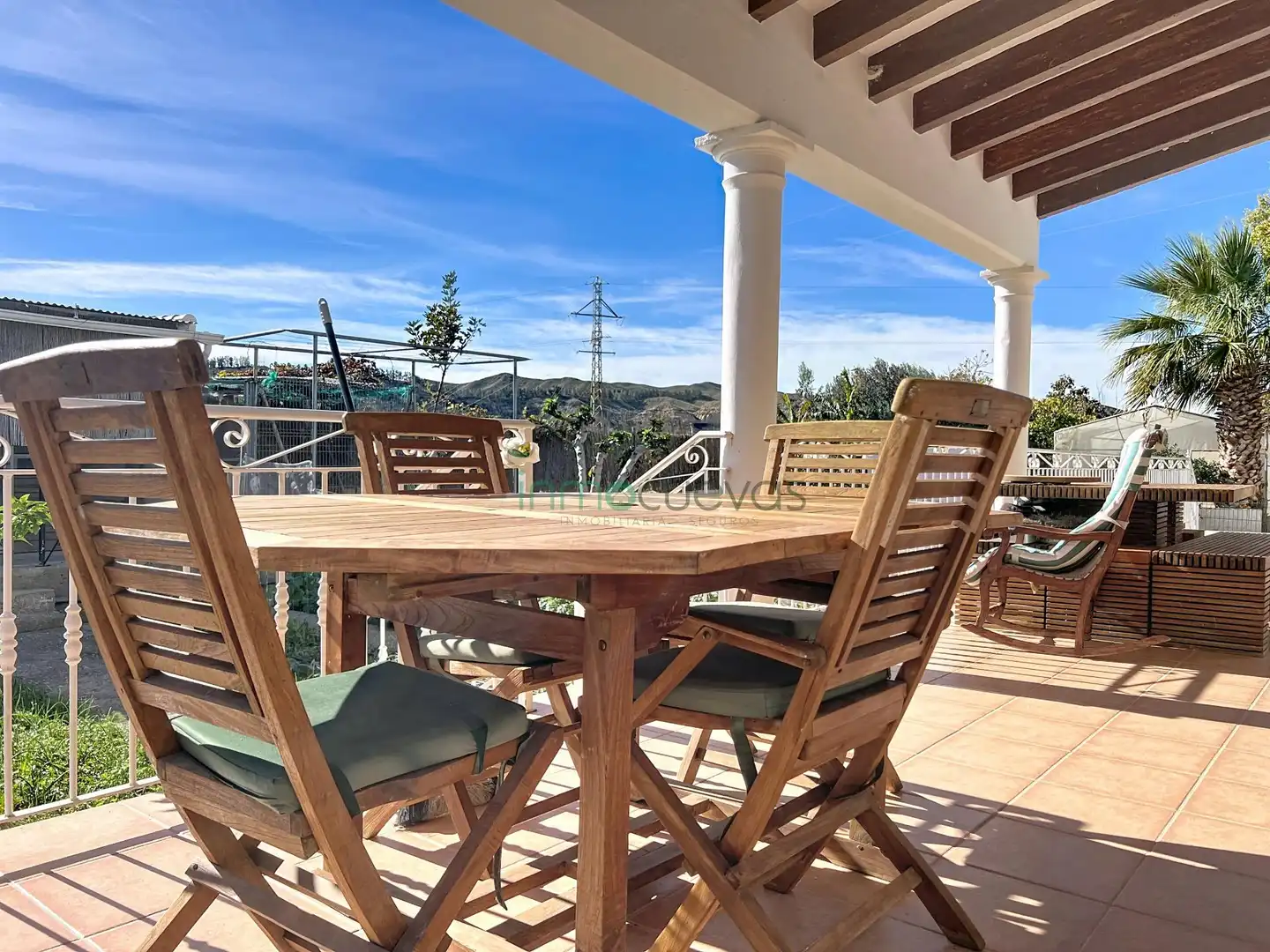 Terrassa de Finca rústica en venda en Cuevas del Almanzora amb Aire condicionat, Jardí privat i Terrassa