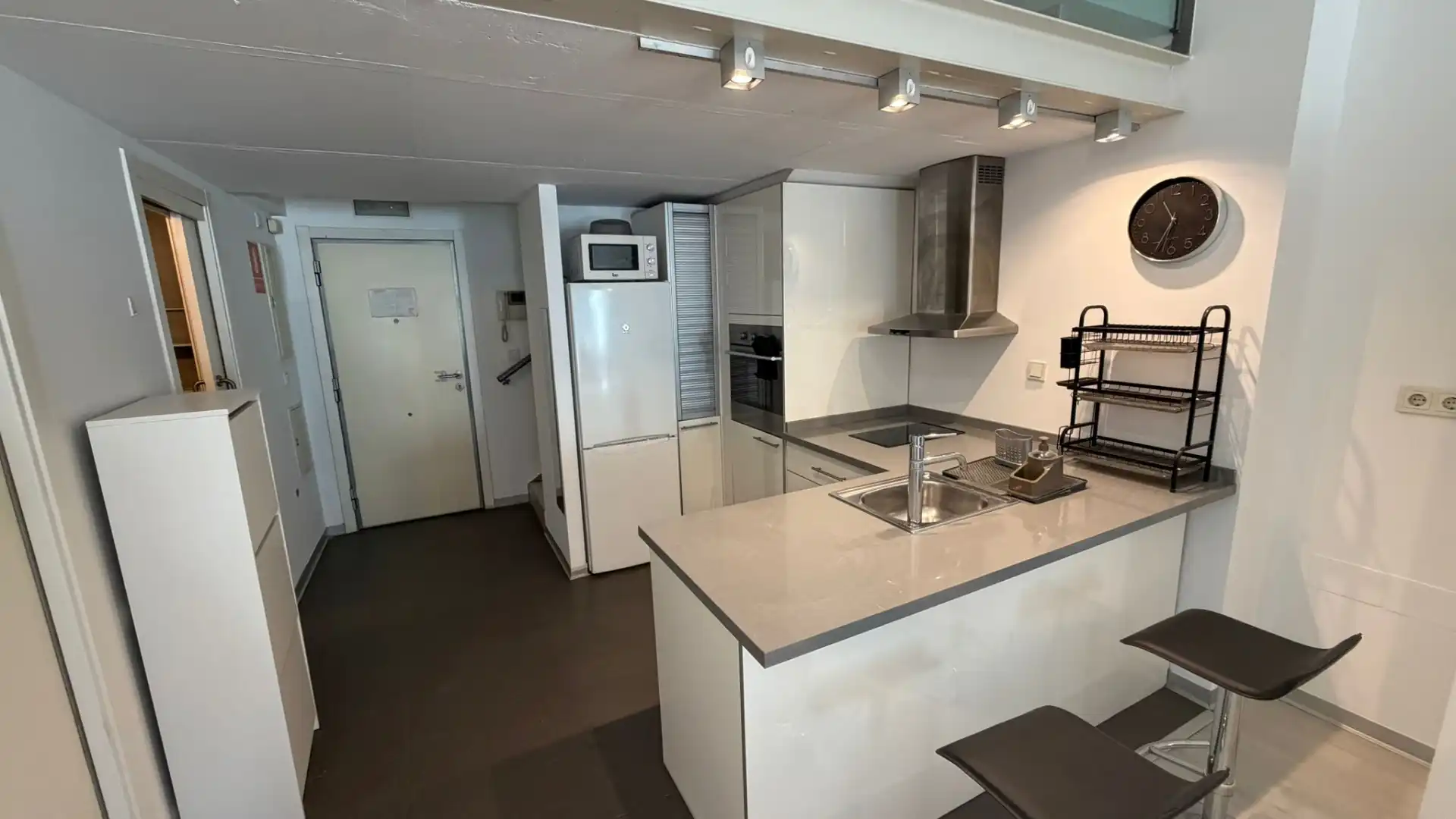 Küche von Wohnung zur Miete in Valencia mit Klimaanlage, Heizung und Parkett