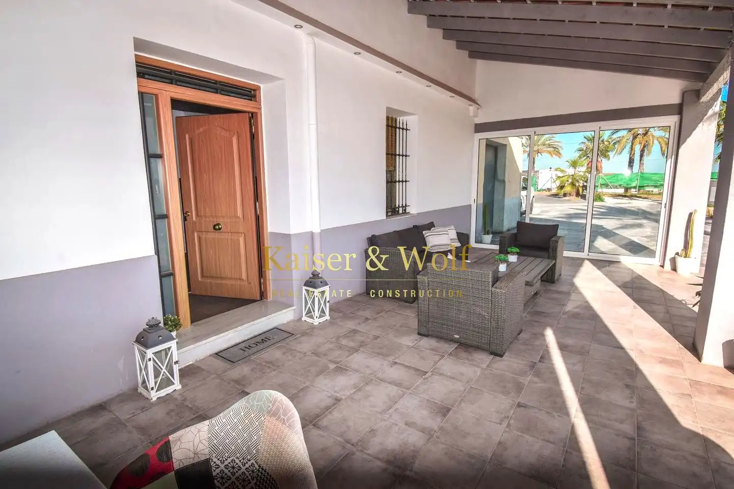 Terraza de Finca rústica en venta en Elche / Elx con Aire acondicionado y Jardín privado