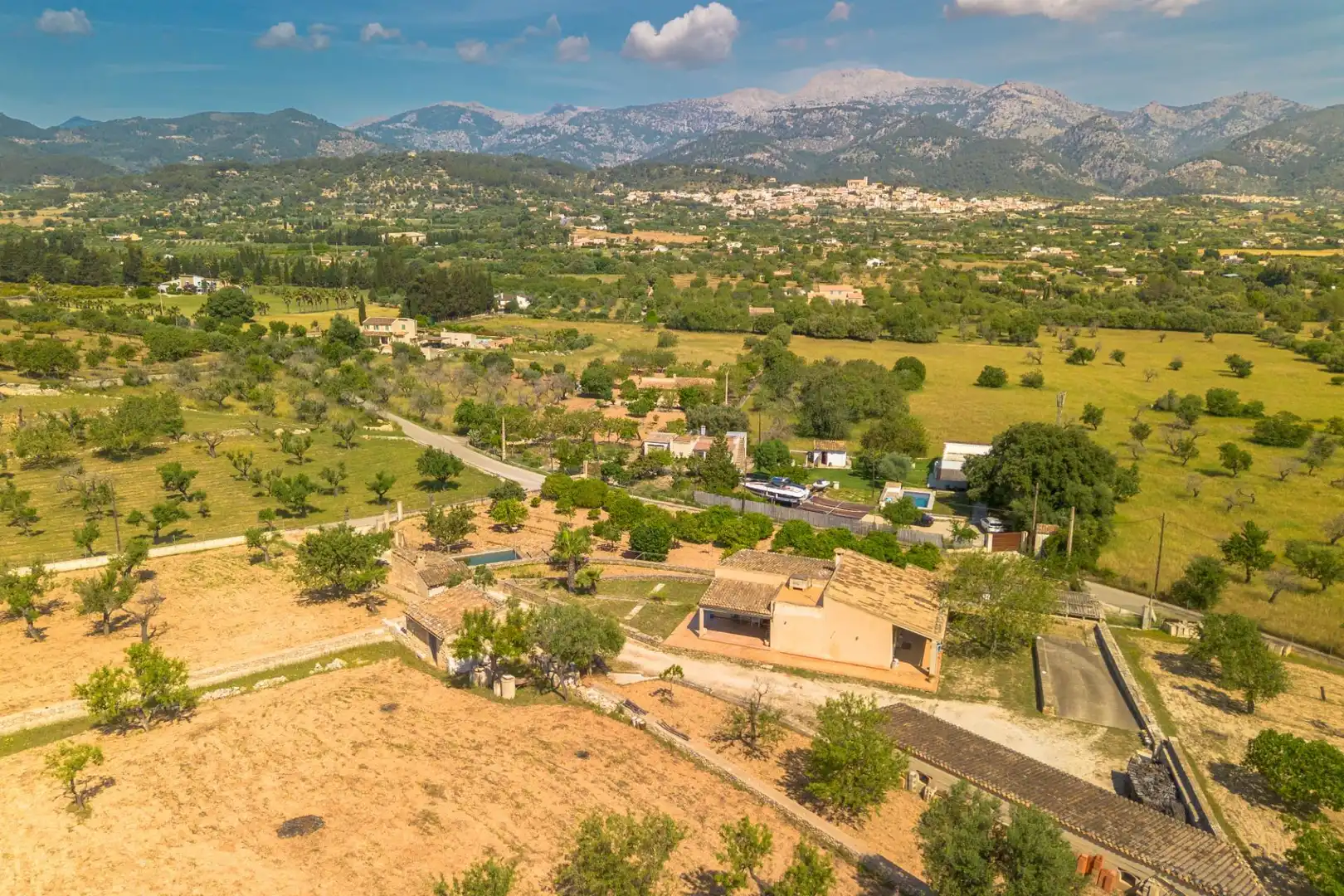 Vista exterior de Finca rústica en venta en Selva con Jardín privado, Terraza y Trastero