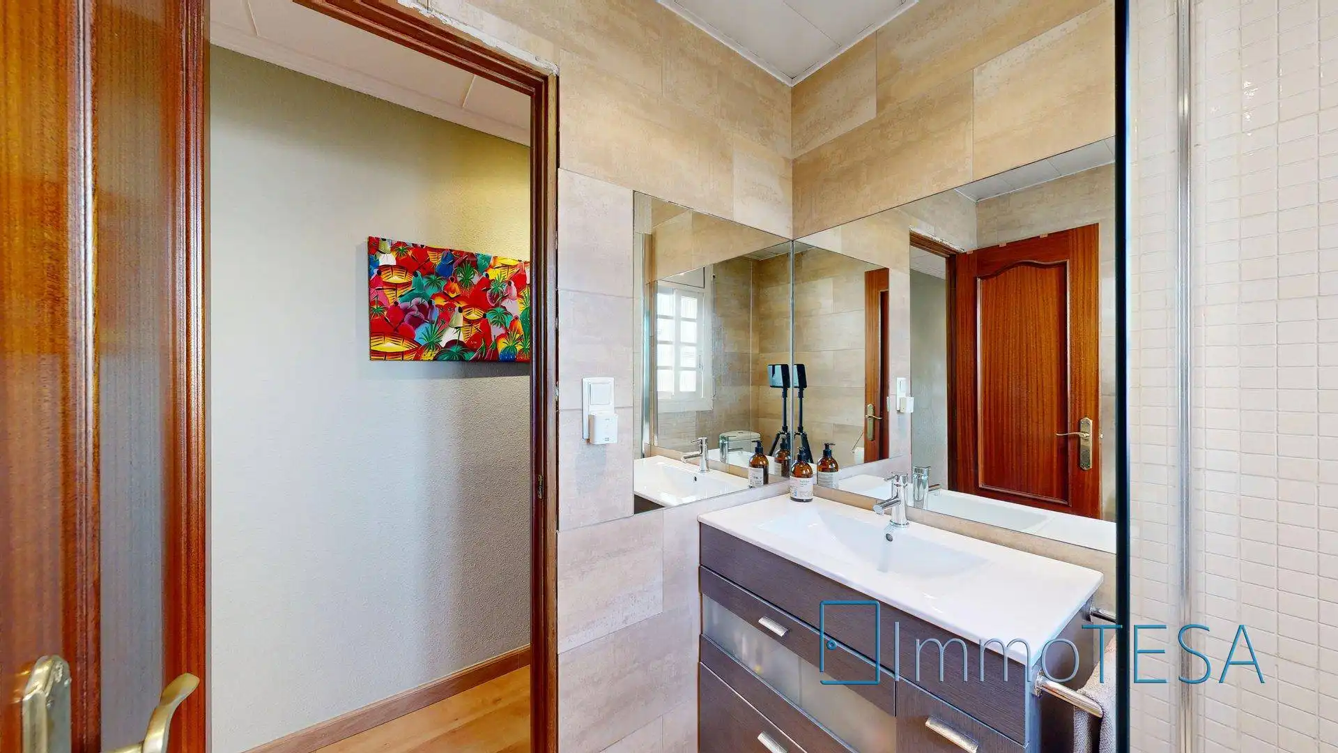 Bathroom of Flat for sale in Sabadell  with Air Conditioner, Heating and Parquet flooring