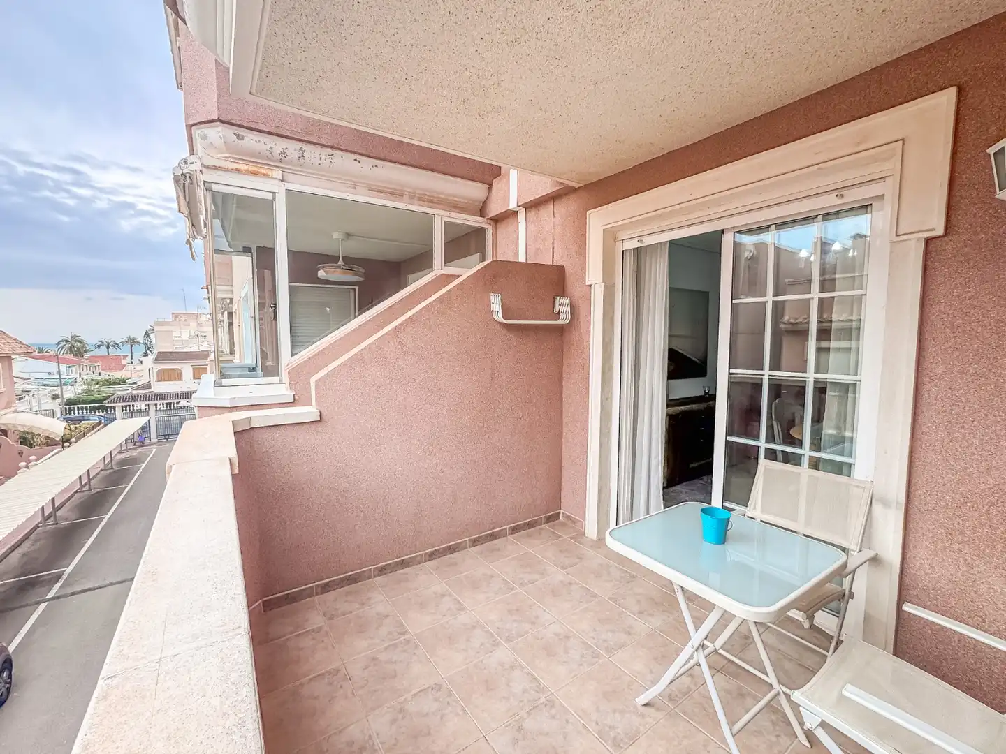 Terraza de Apartamento de alquiler en Santa Pola con Terraza, Piscina y Amueblado