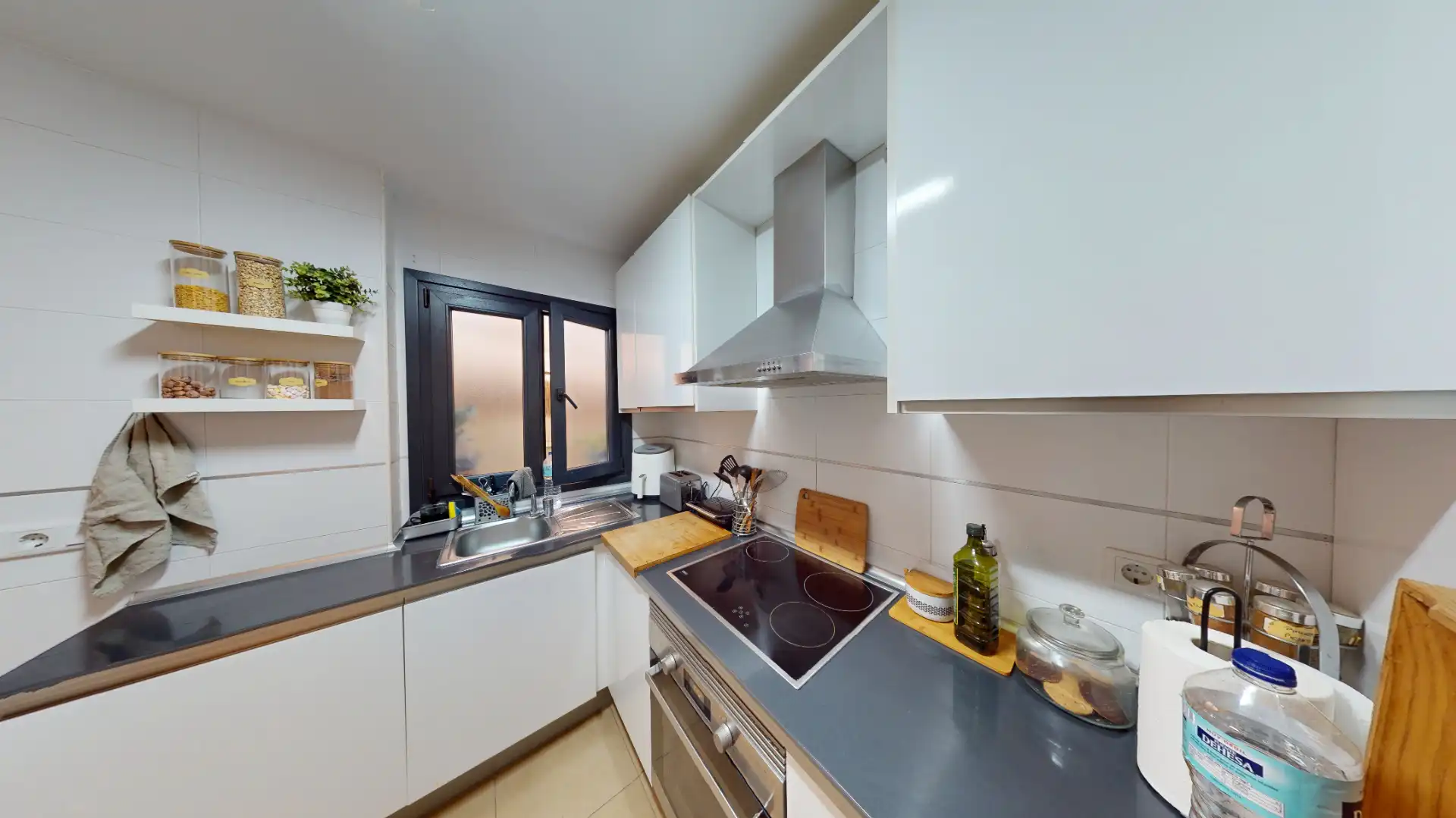 Kitchen of Flat for sale in Roquetas de Mar  with Air Conditioner, Heating and Private garden