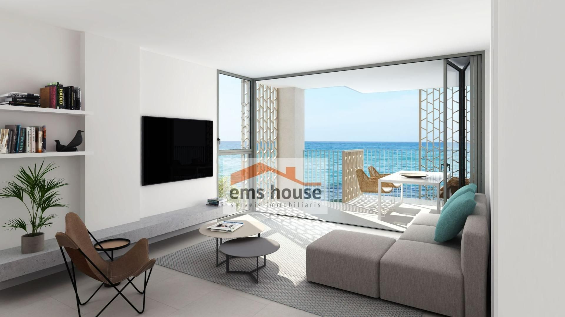 Sala de estar de Apartamento en venta en Calonge i Sant Antoni con Aire acondicionado, Calefacción y Terraza