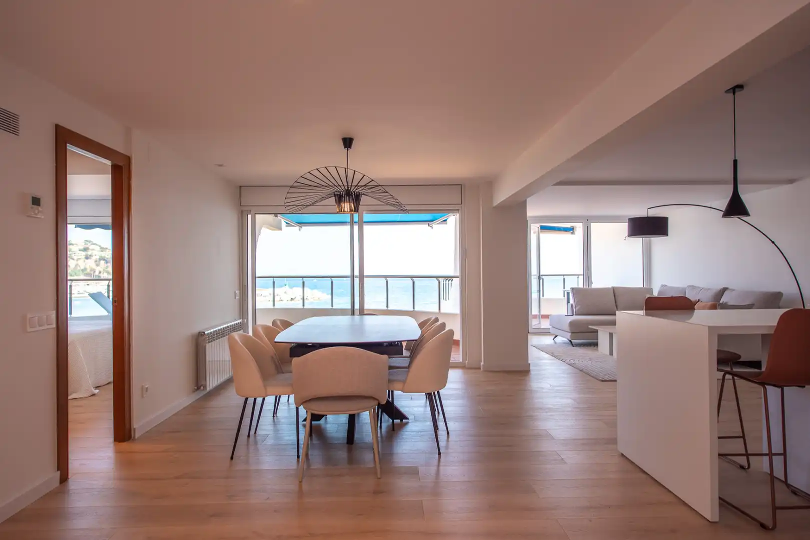 Comedor de Piso de alquiler en Sant Feliu de Guíxols con Aire acondicionado, Calefacción y Parquet