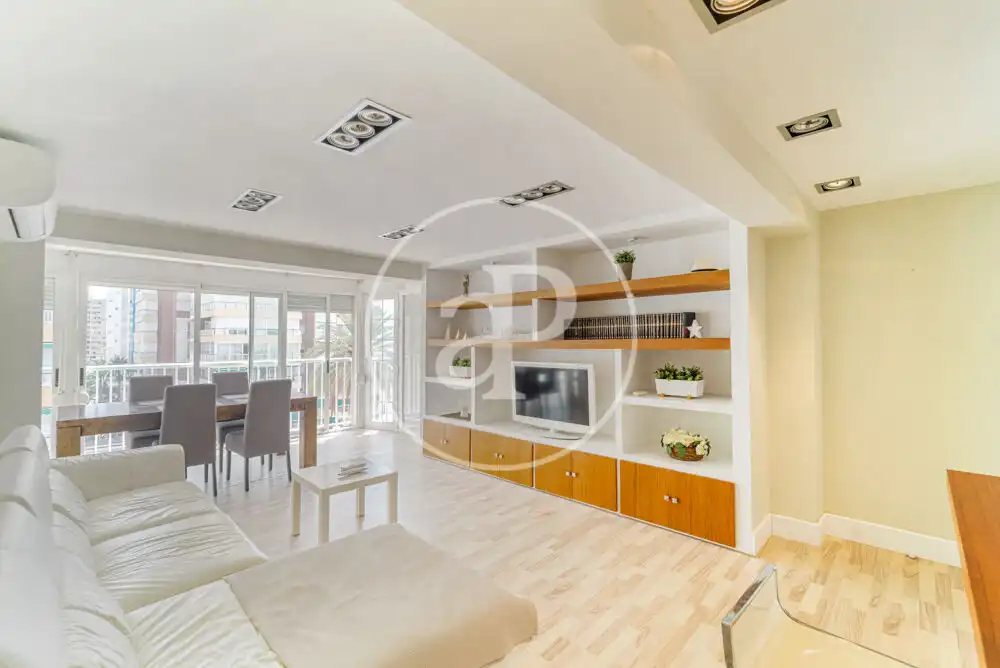 Living room of Flat for sale in Benidorm  with Heating, Terrace and Furnished