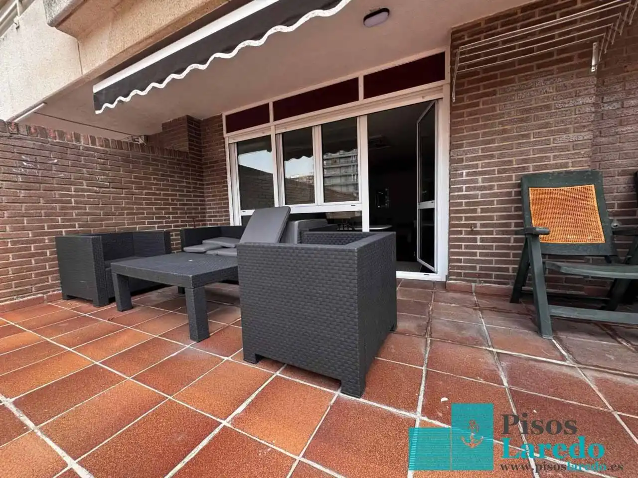 Terrace of Flat for rent in Laredo  with Heating, Terrace and Furnished