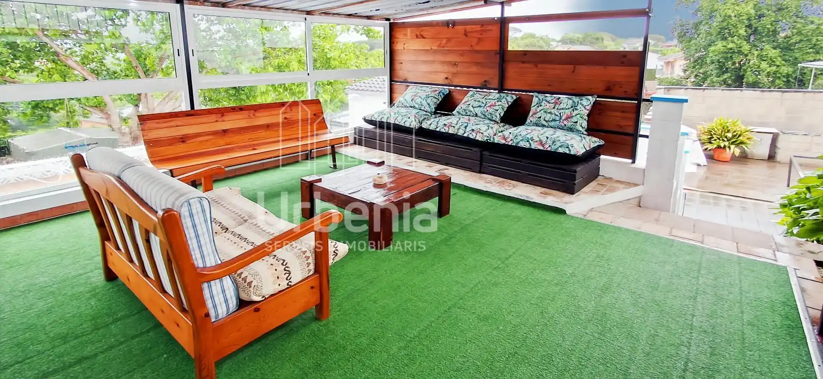 Terraza de Casa o chalet en venta en Tordera con Aire acondicionado, Calefacción y Jardín privado