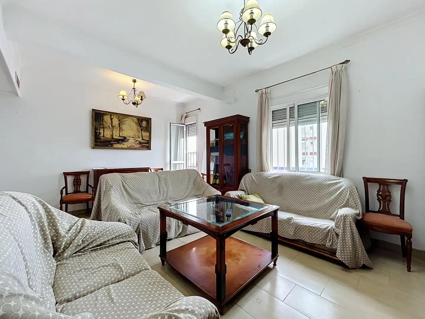 Sala d'estar de Pis en venda en Sevilla amb Aire condicionat i Balcó