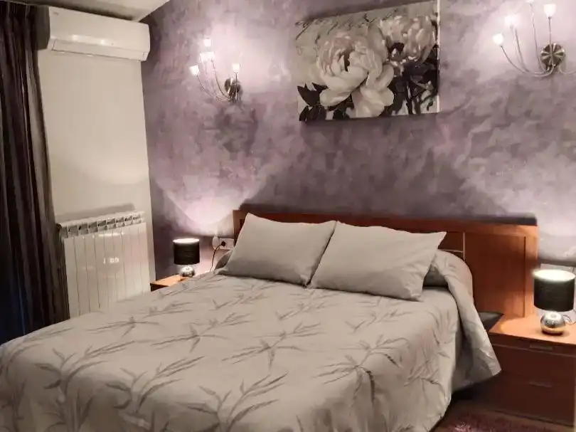 Schlafzimmer von Wohnung zur Miete in Tudela mit Klimaanlage und Balkon
