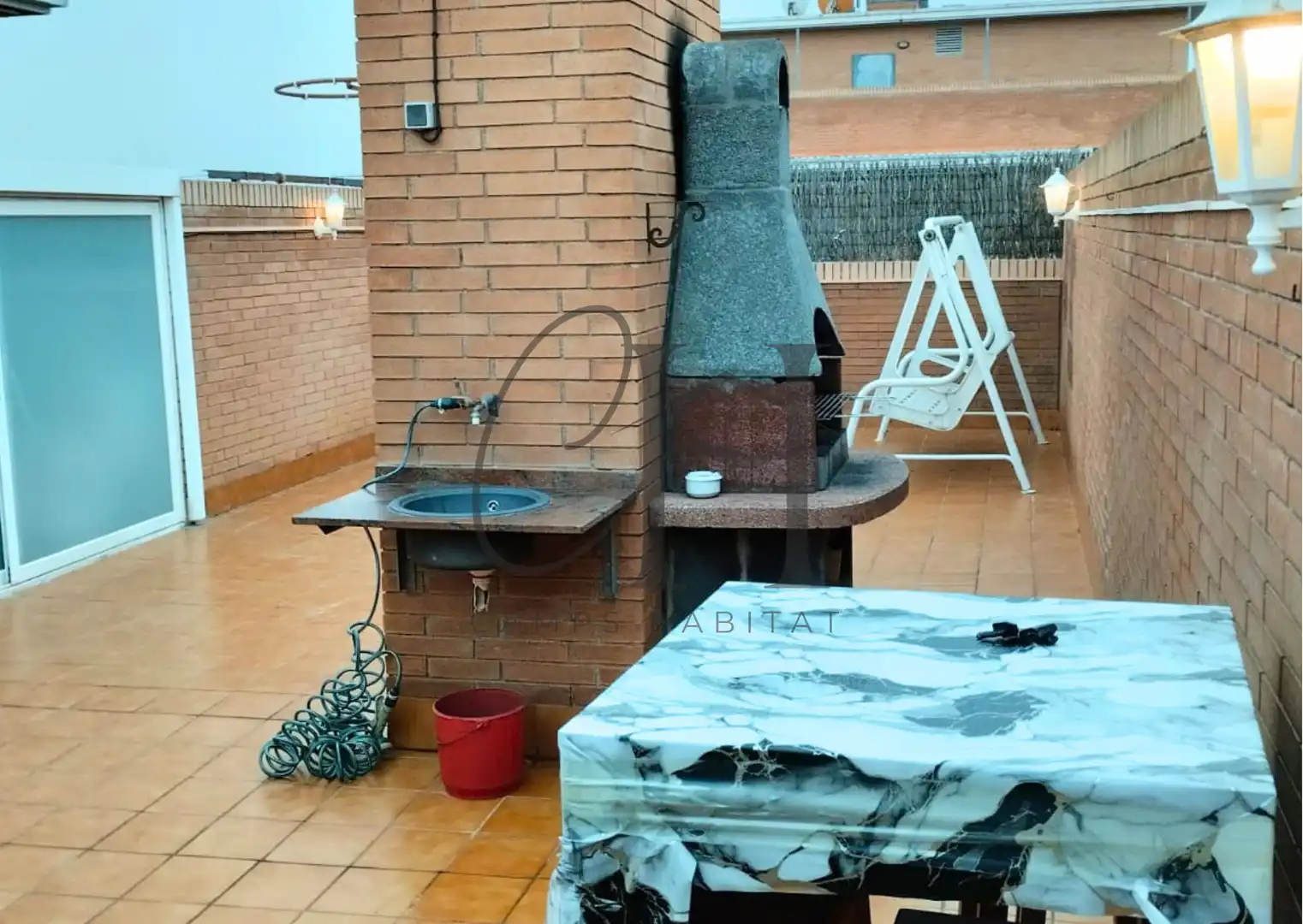 Terrace of Flat for sale in Viladecans  with Air Conditioner, Heating and Parquet flooring