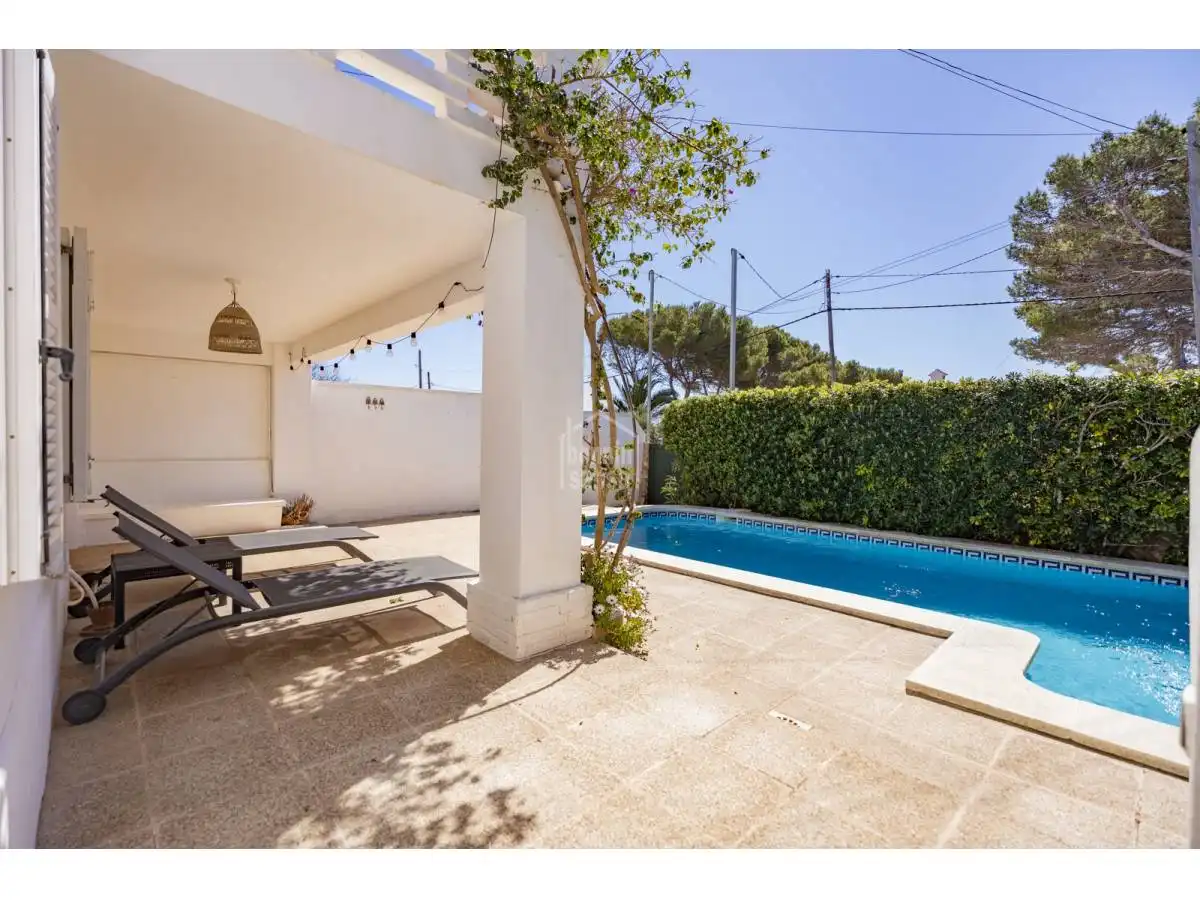 Swimming pool of Houses for sale in Sant Lluís  with Heating, Private garden and Terrace