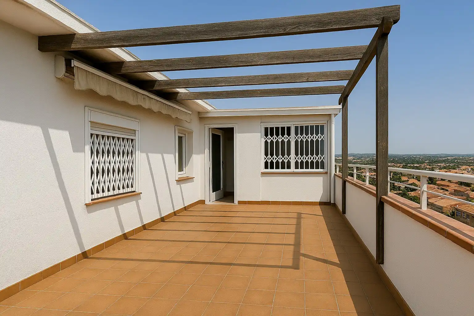 Terrasse von Dachboden zum Verkauf in Badalona mit Klimaanlage, Terrasse und Balkon