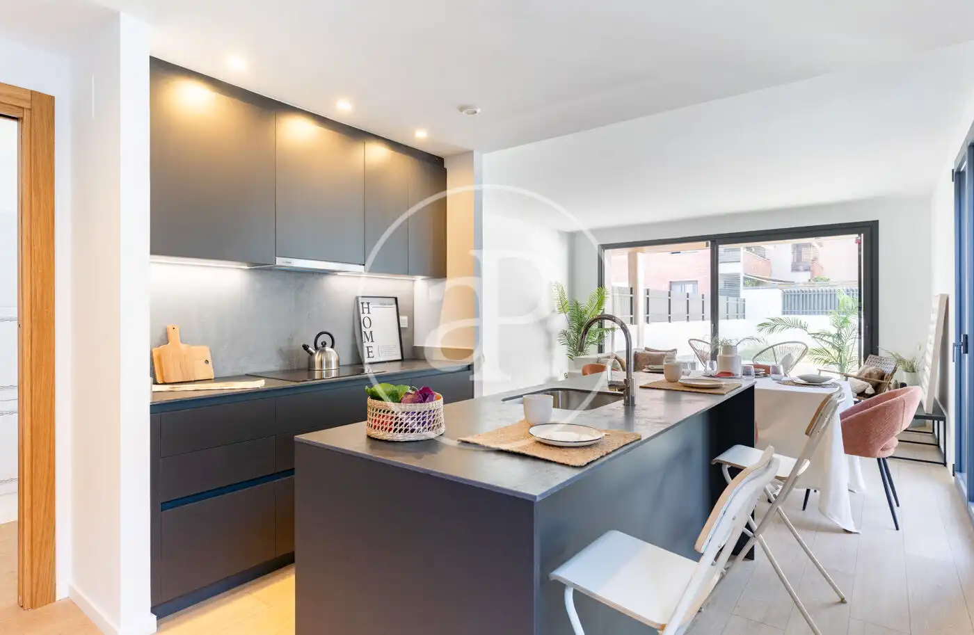 Cocina de Piso en venta en Sant Cugat del Vallès con Aire acondicionado, Calefacción y Jardín privado